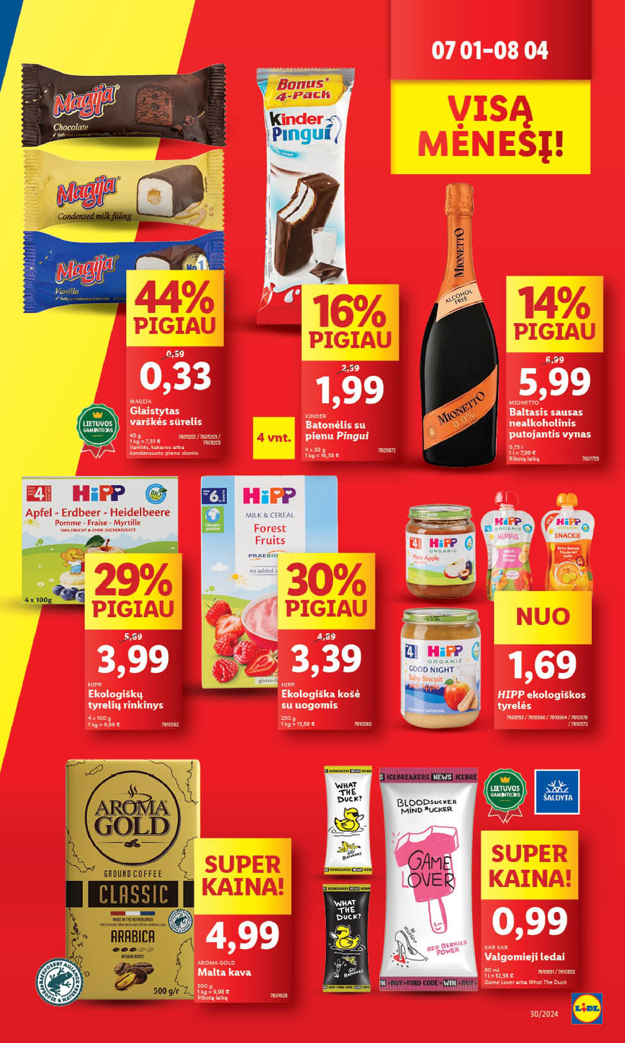 Naujausias LIDL kaininis katalogas 2024.07.22 - 2024.07.28