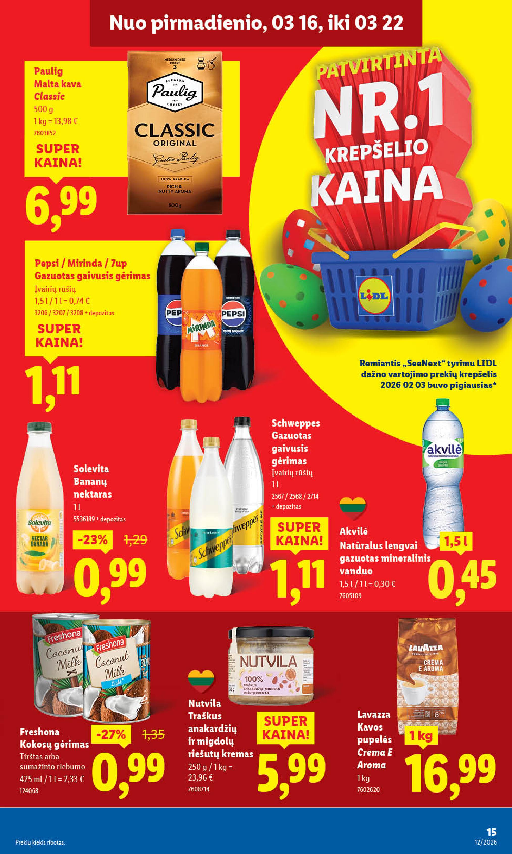 Naujausias LIDL kaininis katalogas 2026.03.16 - 2026.03.22