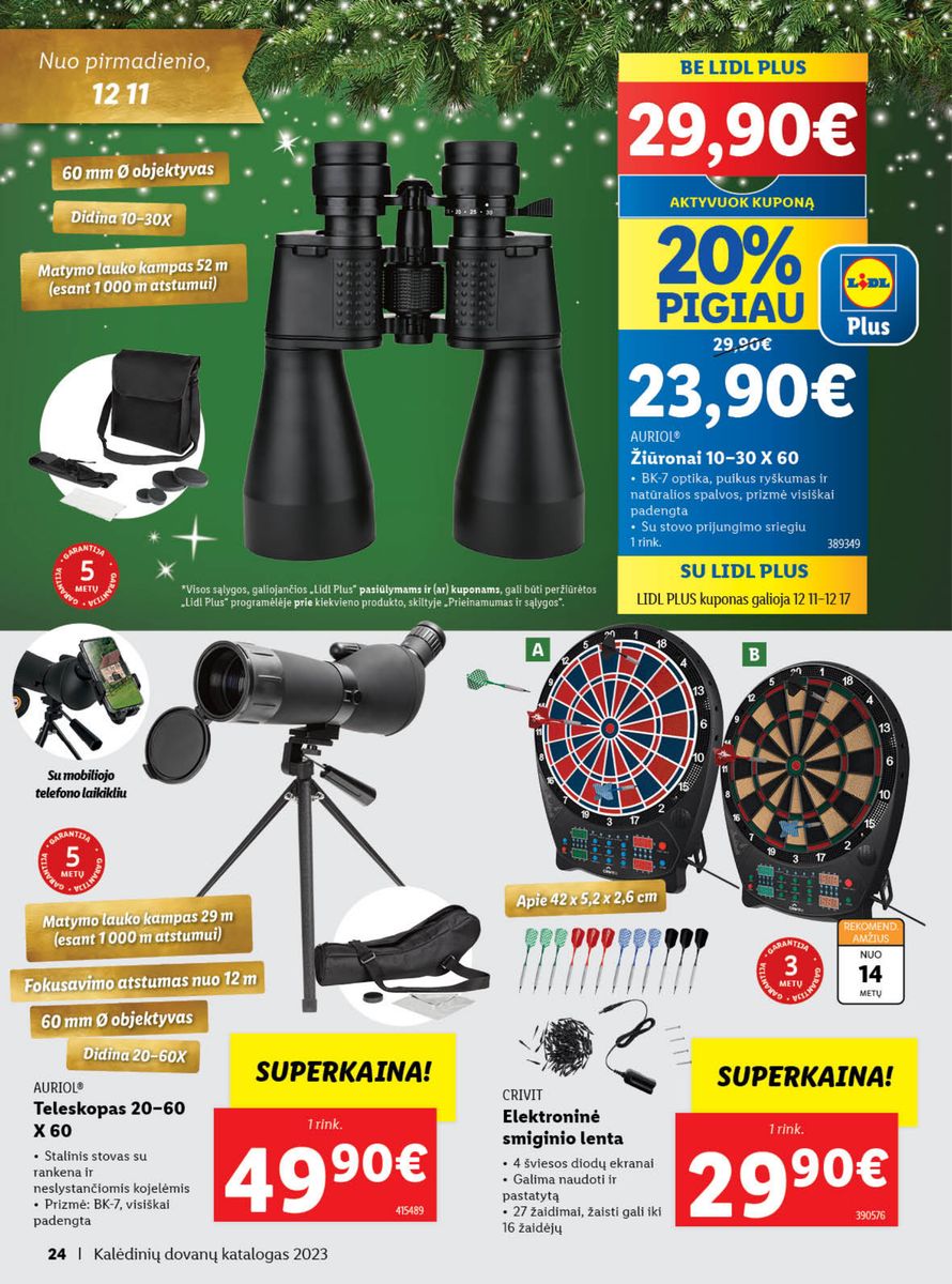 LIDL Kalėdinių dovanų katalogas "Sukurkime Kalėdų stebuklą"