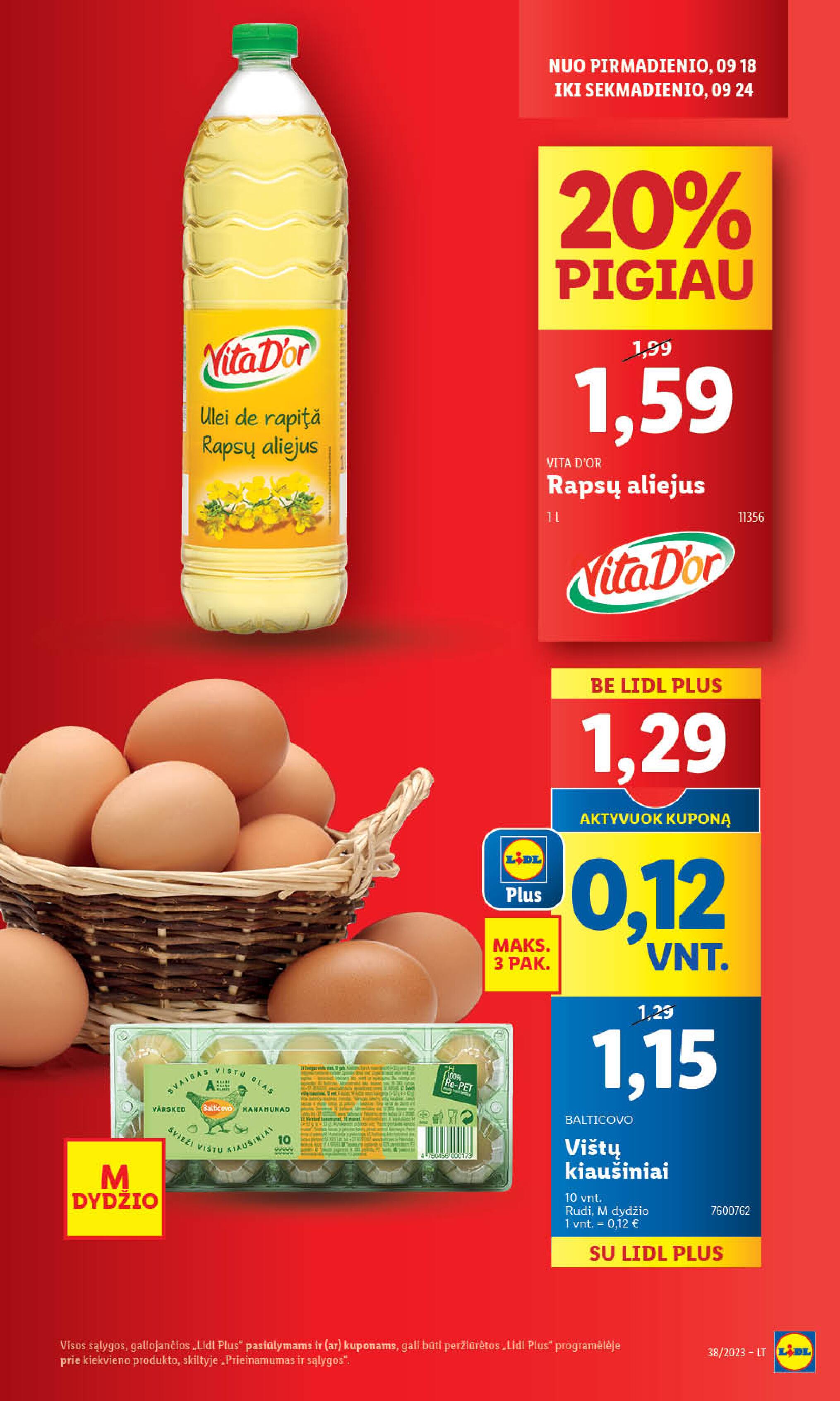 Naujausias LIDL kaininis katalogas 2023.09.18 - 2023.09.24