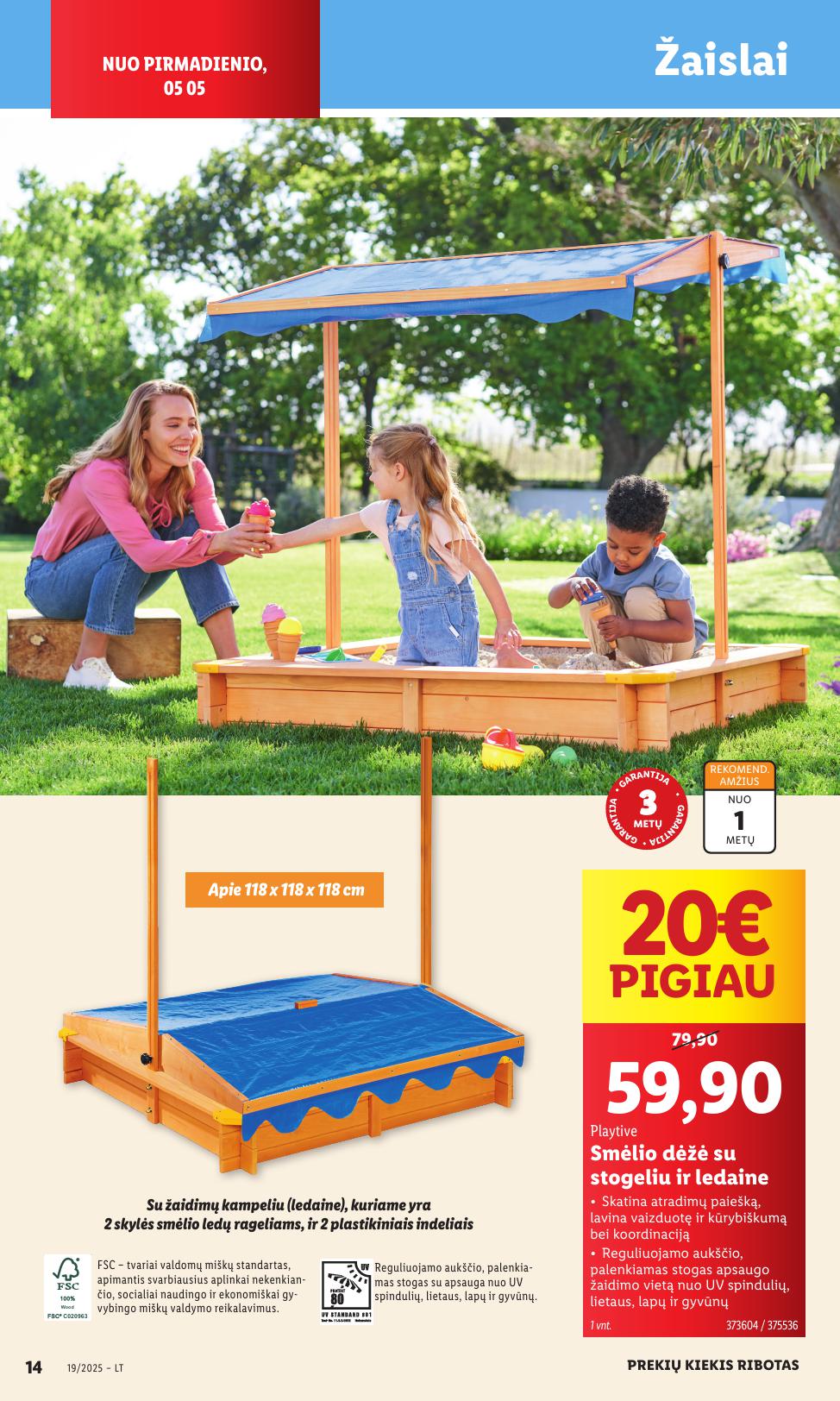 LIDL ne maisto prekių leidinys 2025.05.05 - 2025.05.11