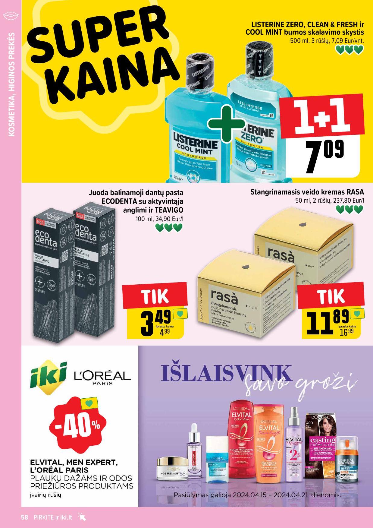 Naujausias IKI kaininis katalogas 2024.04.15 - 2024.04.21