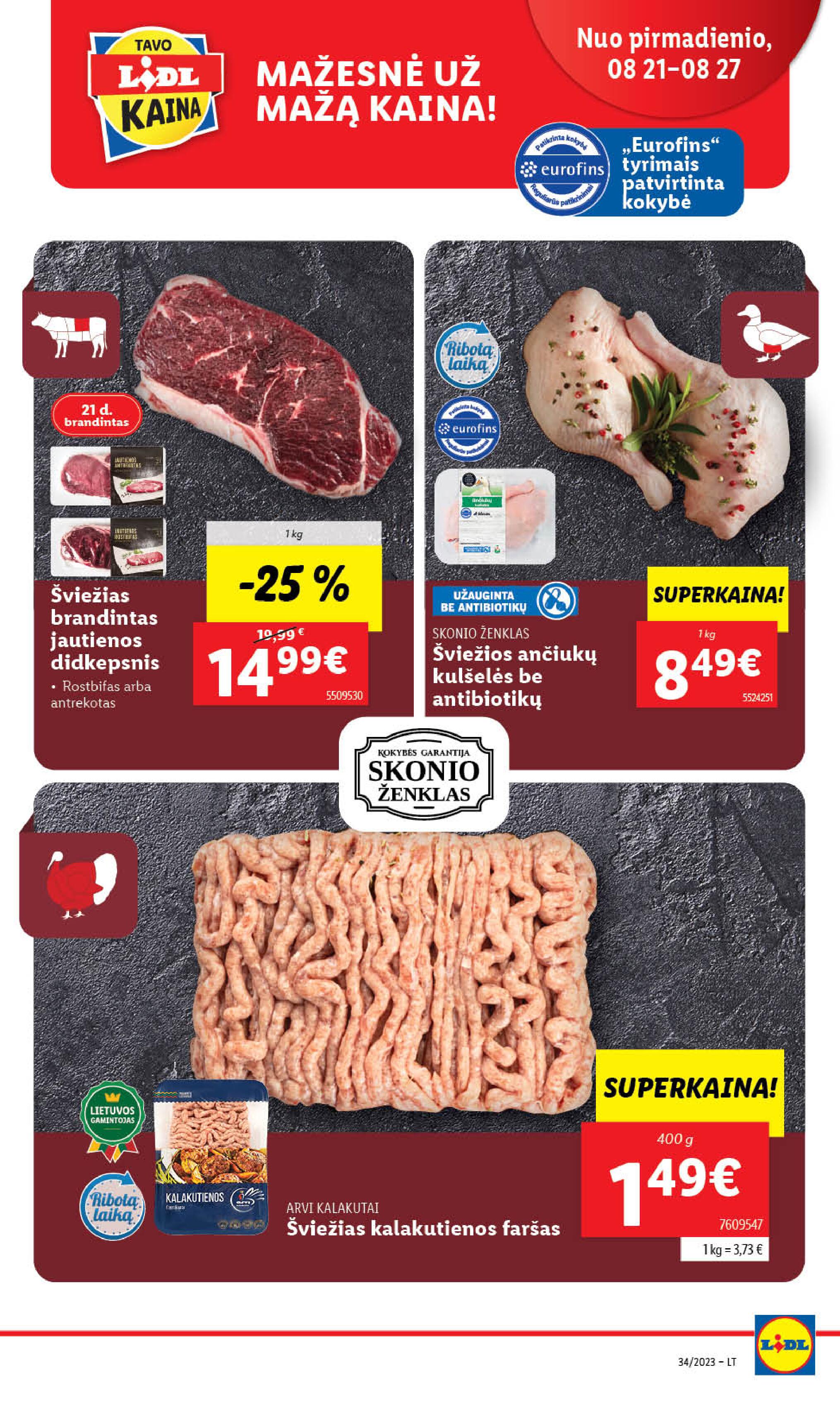Naujausias LIDL kaininis katalogas 2023.08.21 - 2023.08.27