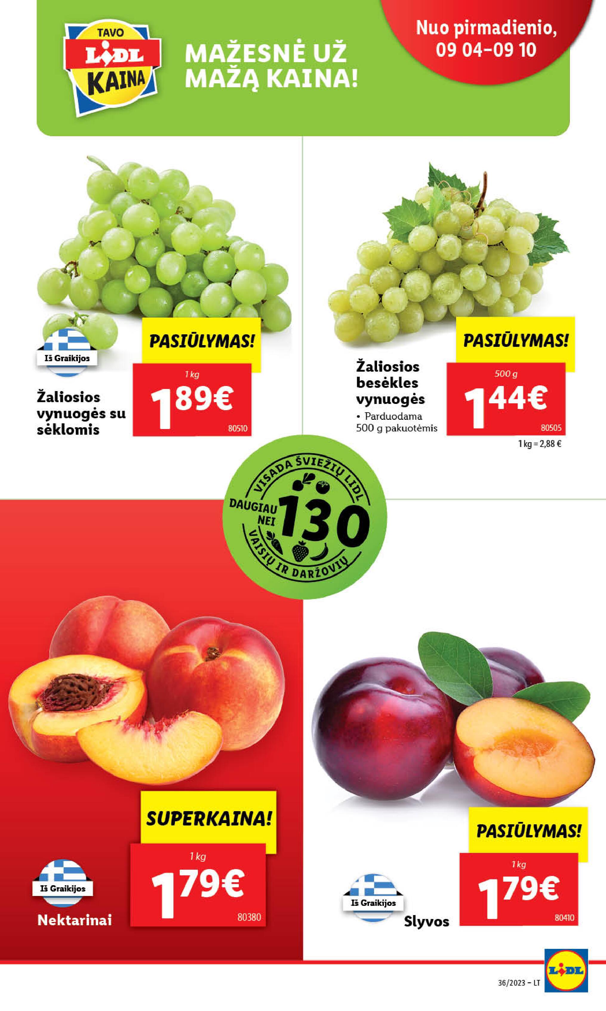 Naujausias LIDL kaininis katalogas 2023.09.04 - 2023.09.10