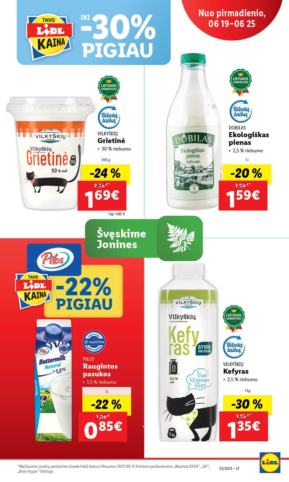 Naujausias LIDL kaininis katalogas 2023.06.19 - 2023.06.25
