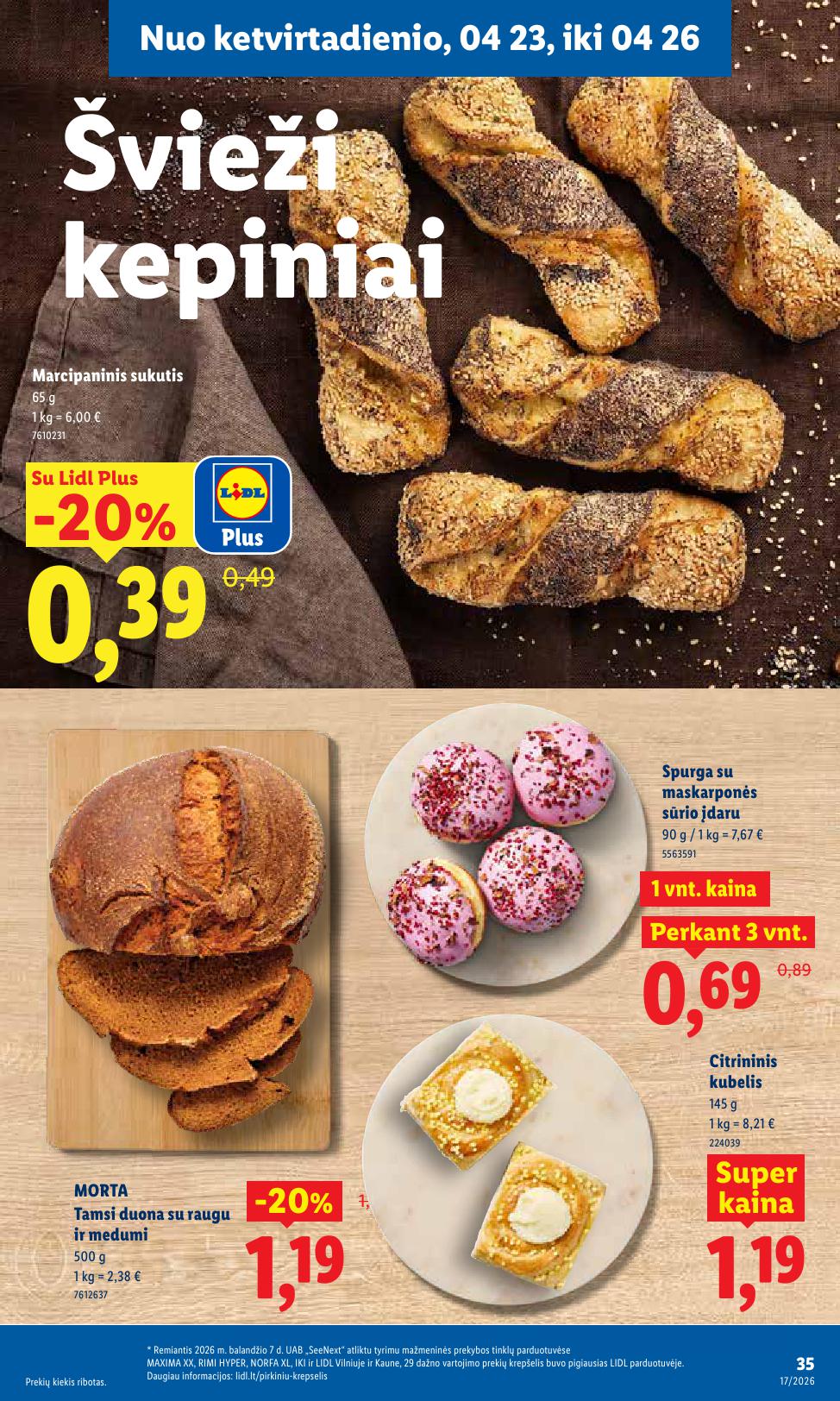 Naujausias LIDL kaininis katalogas 2026.04.20 - 2026.04.26