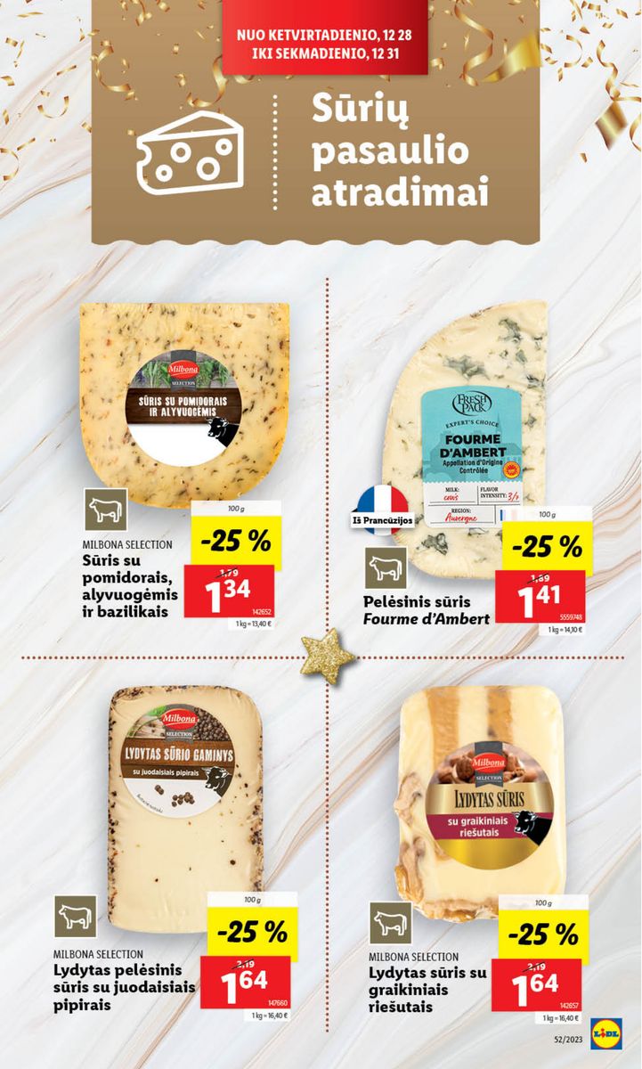 Naujausias LIDL kaininis katalogas 2023.12.26 - 2023.12.31