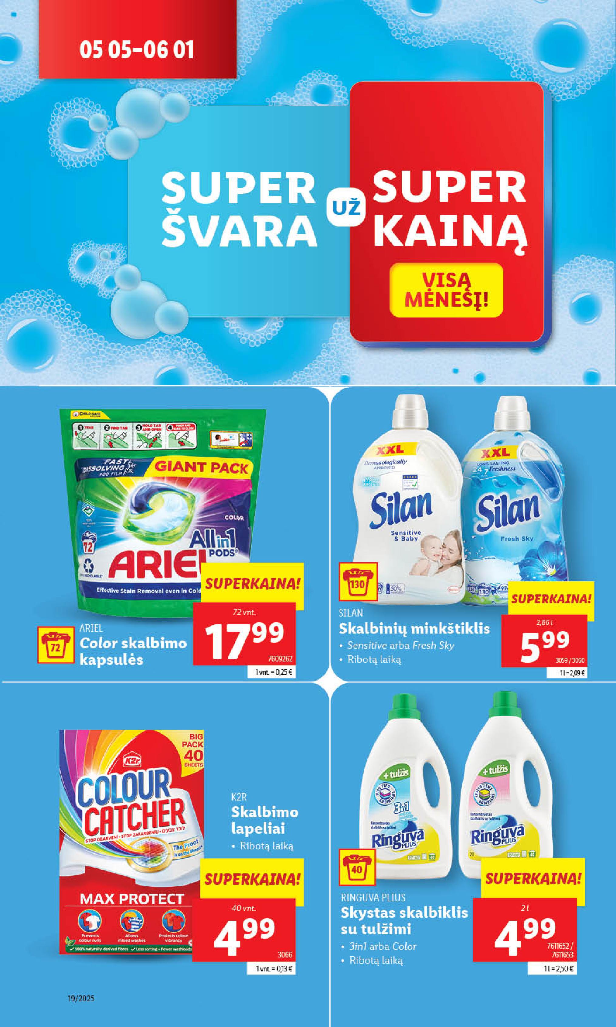 Naujausias LIDL kaininis katalogas 2025.05.05 - 2025.05.11