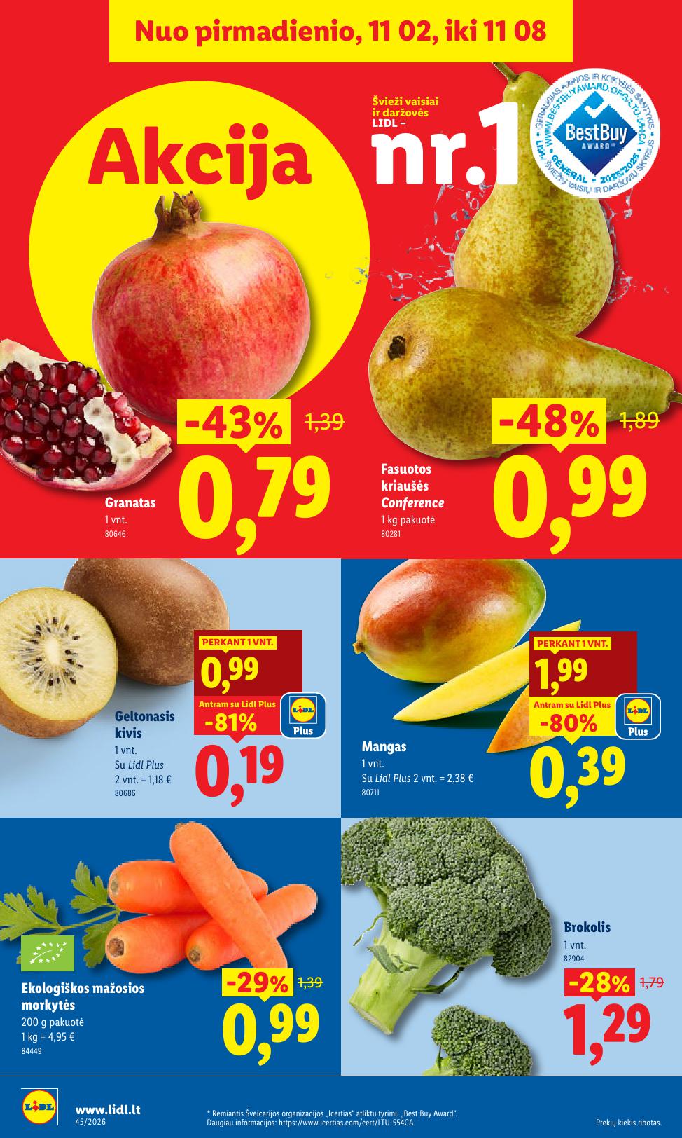 Naujausias LIDL kaininis katalogas 2026.11.02 - 2026.11.08