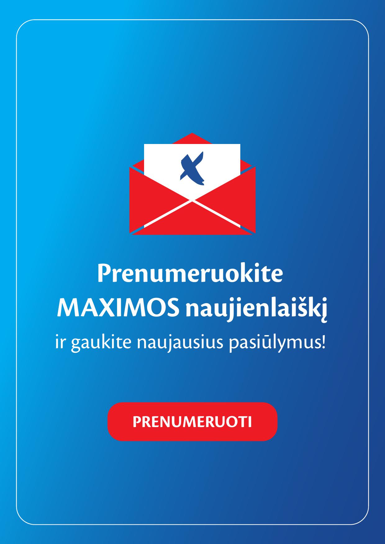 Naujausias MAXIMA kaininis katalogas 2024.04.16 - 2024.04.22