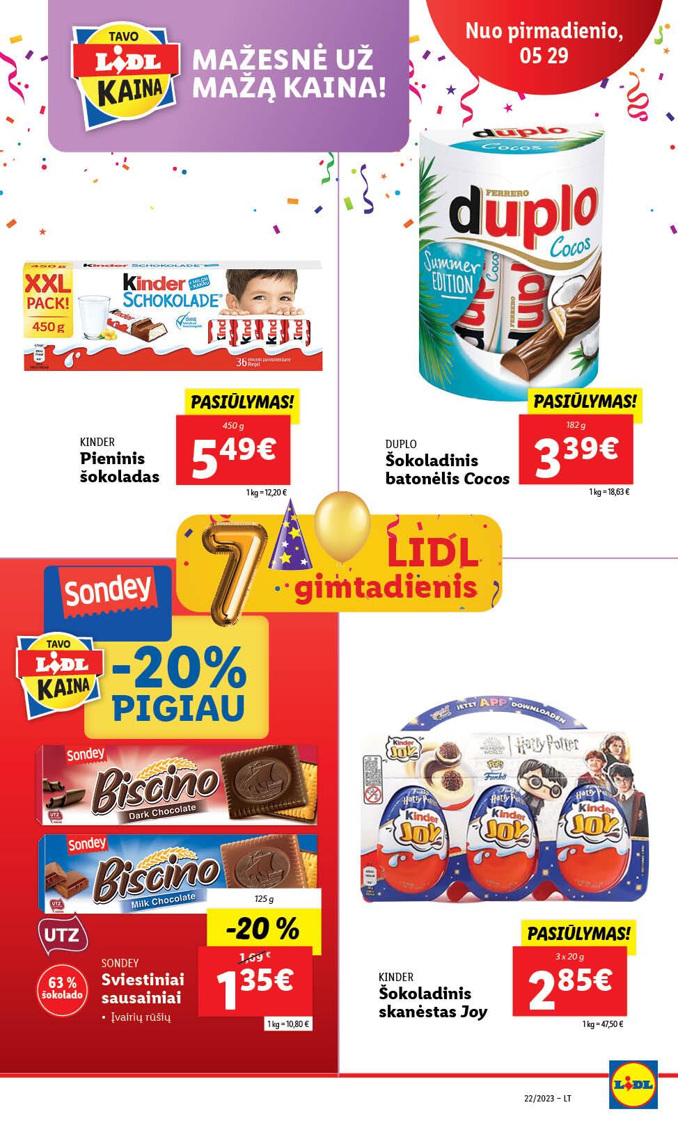Naujausias LIDL kaininis katalogas 2023.05.29 - 2023.06.04