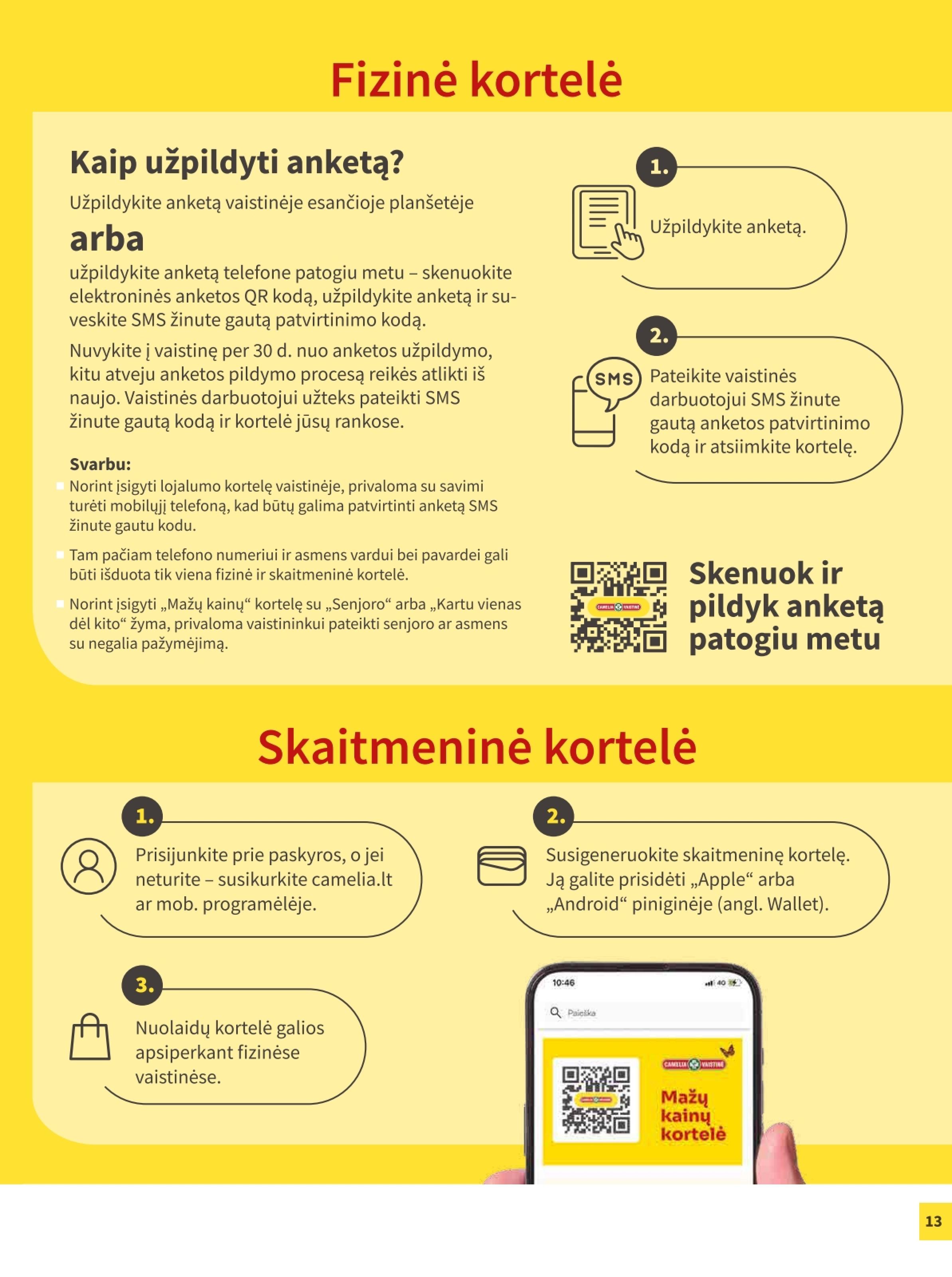 CAMELIA vaistinės akcijų leidinys 2026.08.01 - 2026.08.31