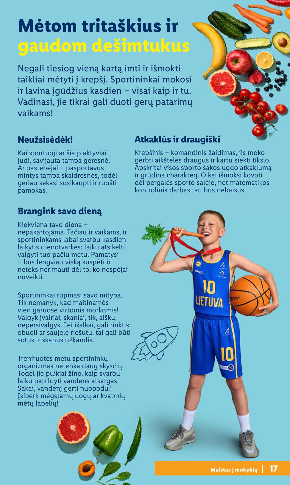 LIDL mokyklinių prekių katalogas "Atgal į mokyklą"