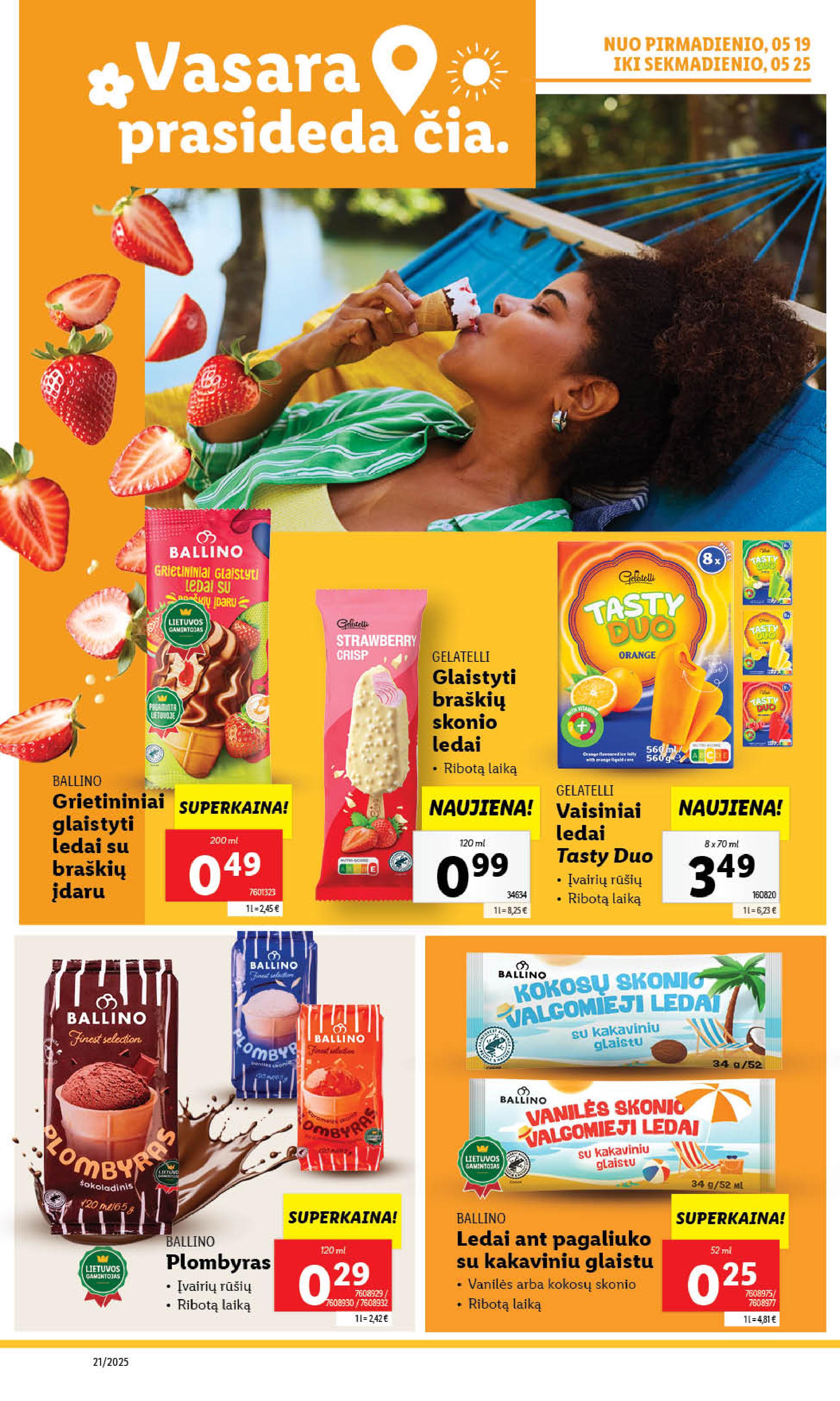 Naujausias LIDL kaininis katalogas 2025.05.19 - 2025.05.25