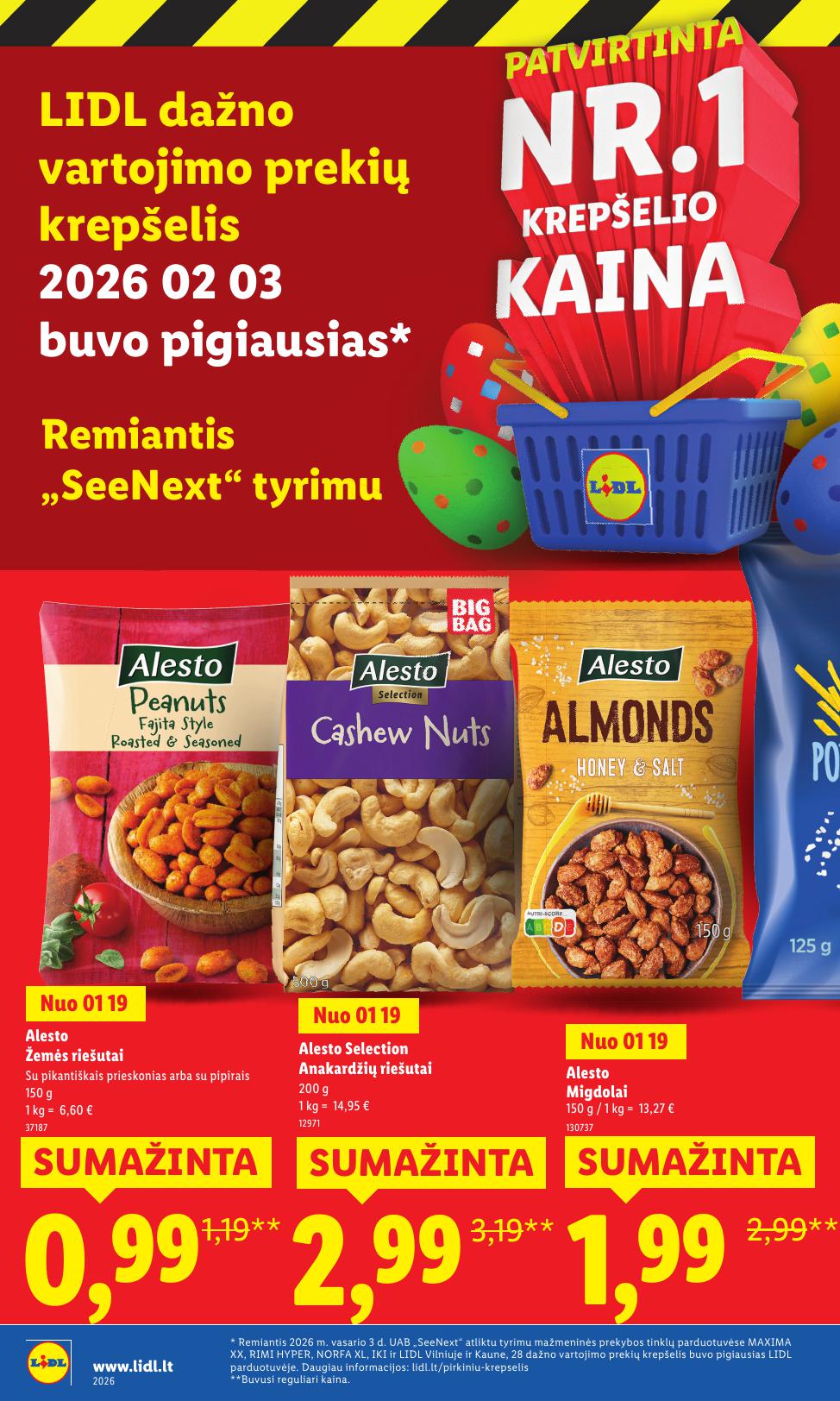 LIDL katalogas "Didysis kainų mažinimas"