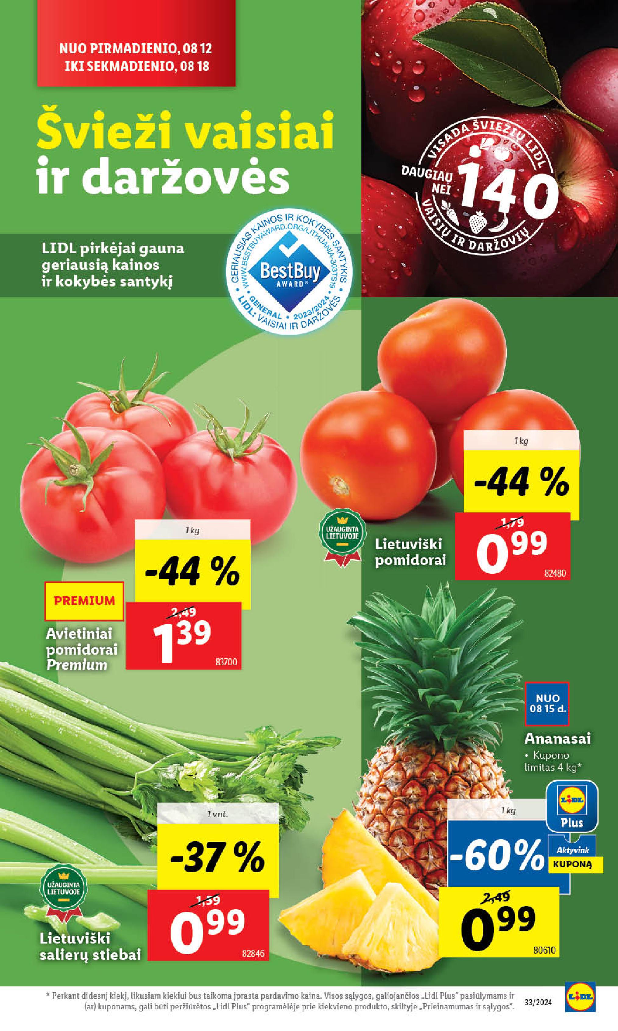 Naujausias LIDL kaininis katalogas 2024.08.12 - 2024.08.18