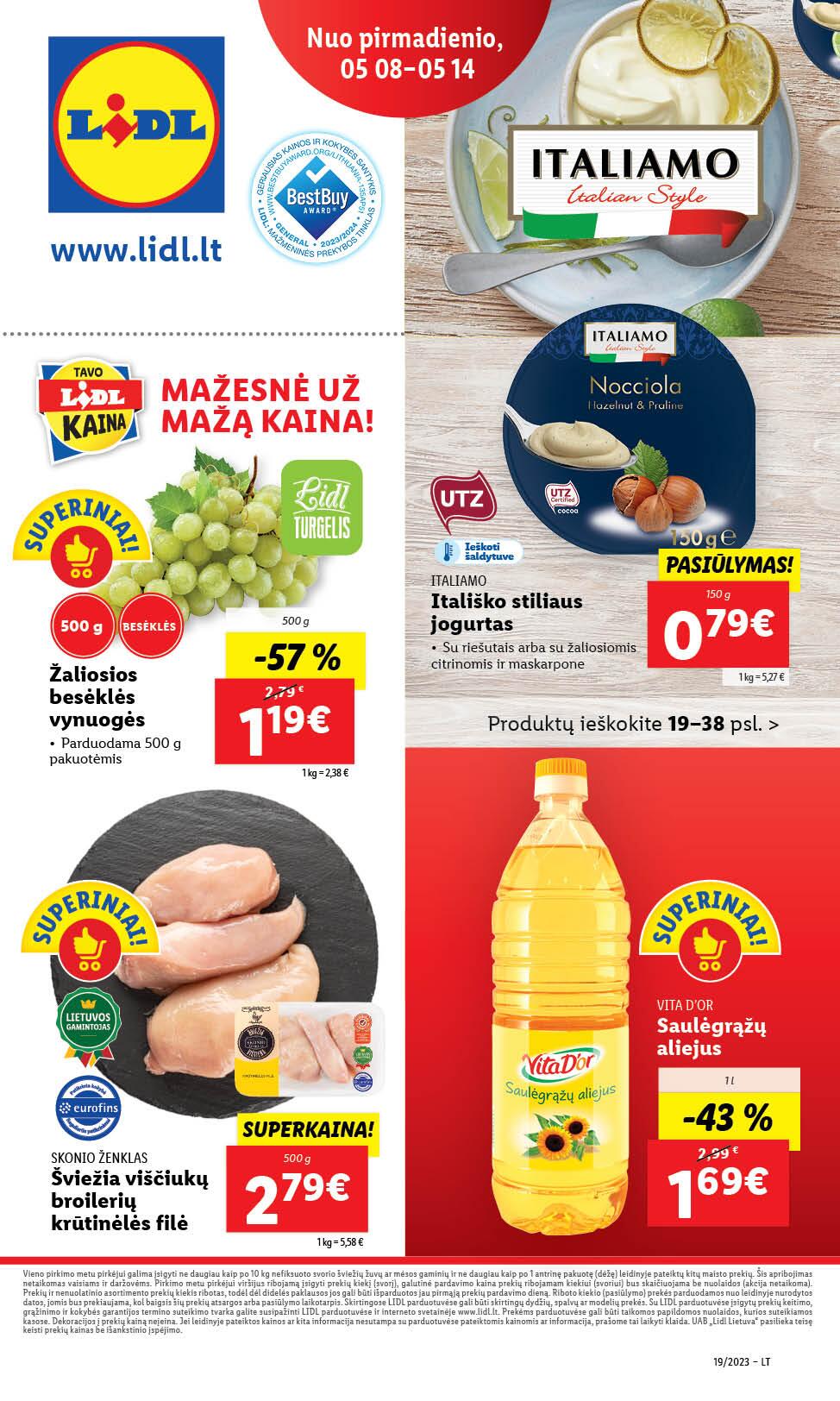Naujausias LIDL kaininis katalogas 2023.05.08 - 2023.05.14