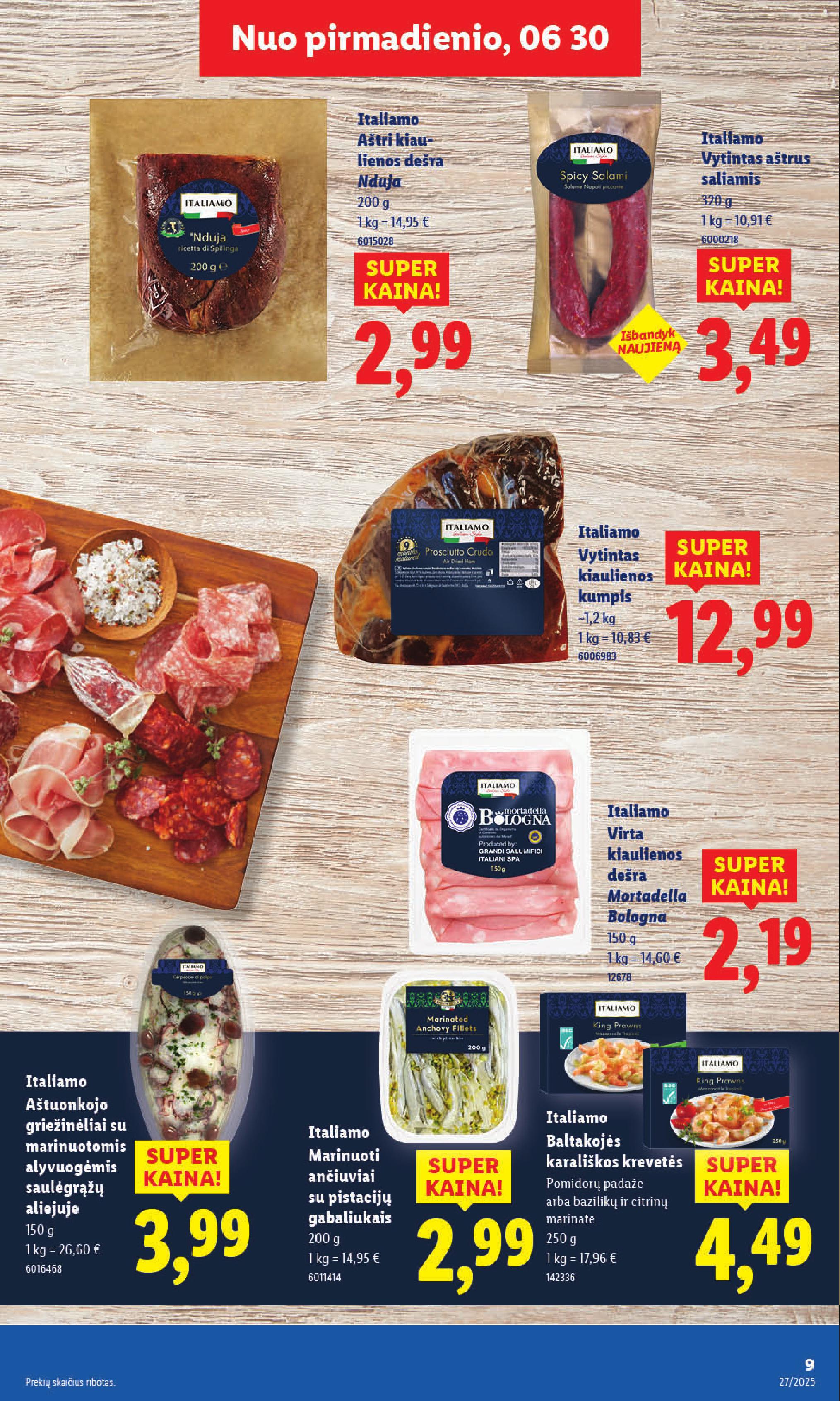 Naujausias LIDL kaininis katalogas 2025.06.30 - 2025.07.06