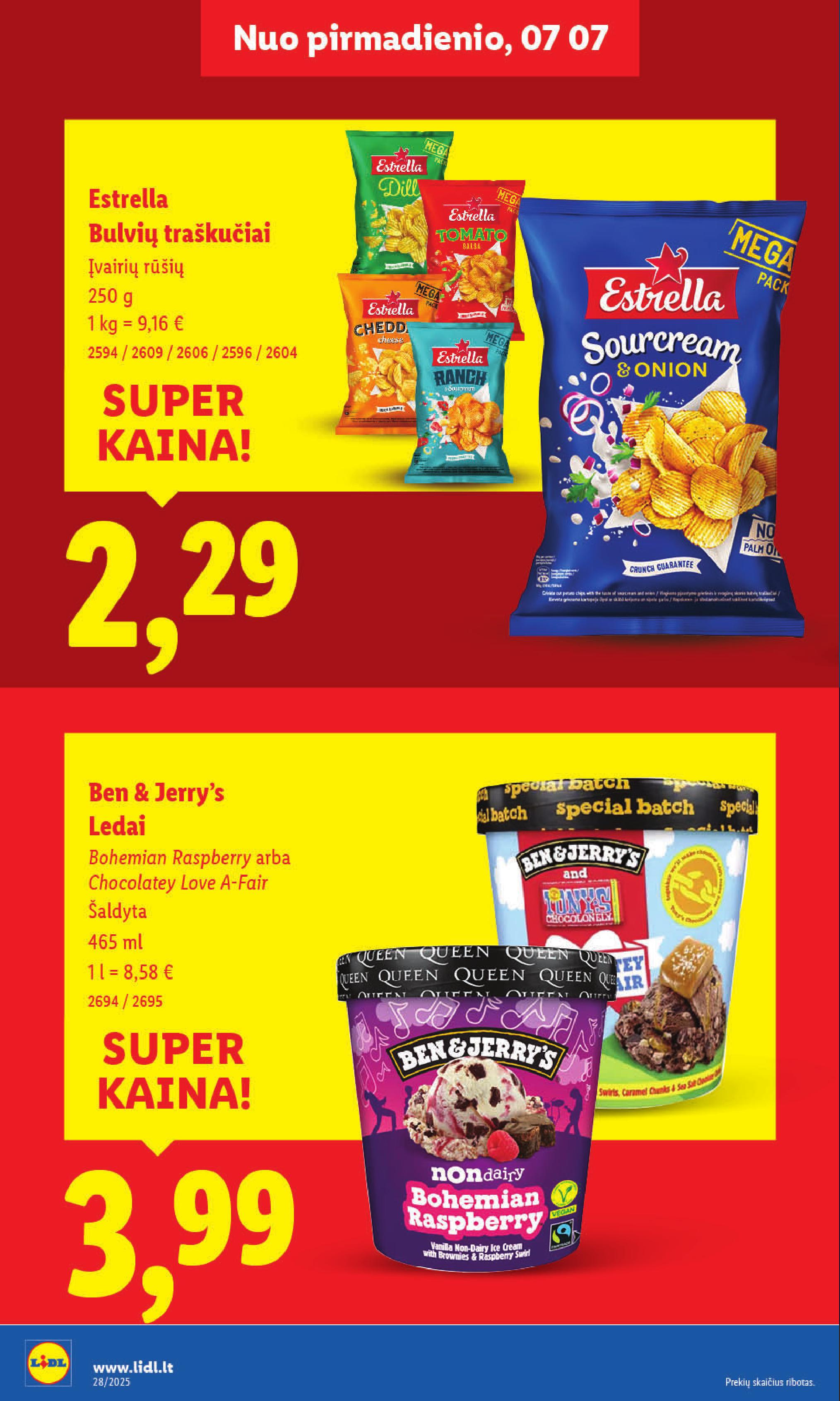 Naujausias LIDL kaininis katalogas 2025.07.07 - 2025.07.13