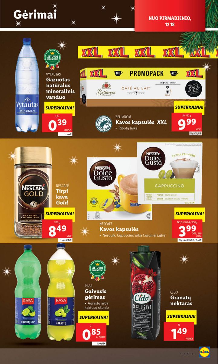 Naujausias LIDL kaininis katalogas 2023.12.18 - 2023.12.24