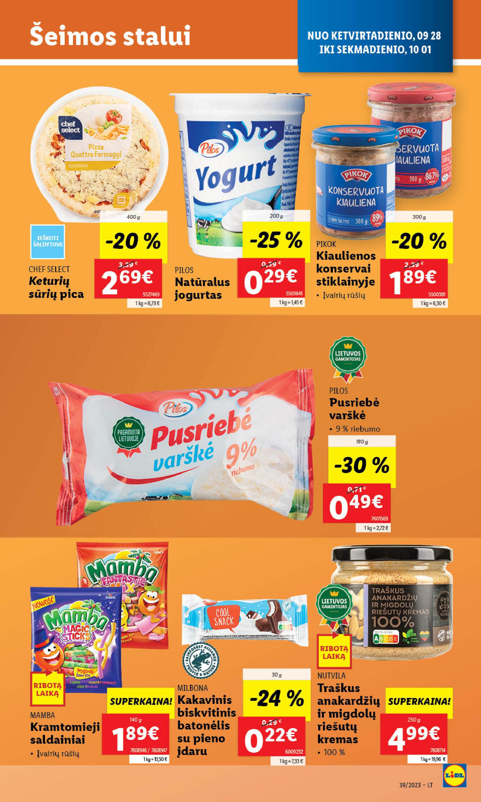 Naujausias LIDL kaininis katalogas 2023.09.25 - 2023.10.01