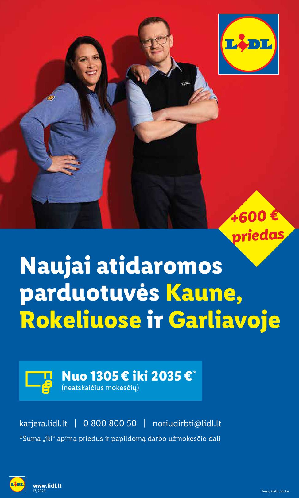 Naujausias LIDL kaininis katalogas 2026.04.20 - 2026.04.26