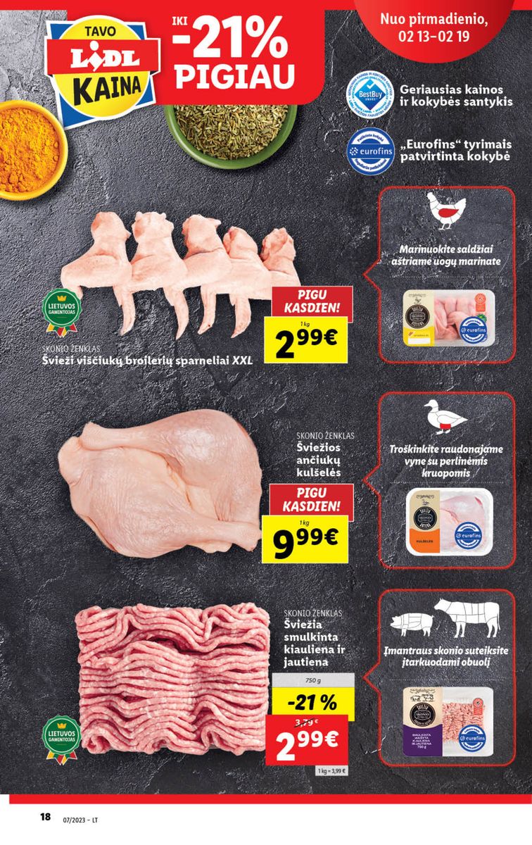 Naujausias LIDL kaininis katalogas 2023.02.13 - 2023.02.19 