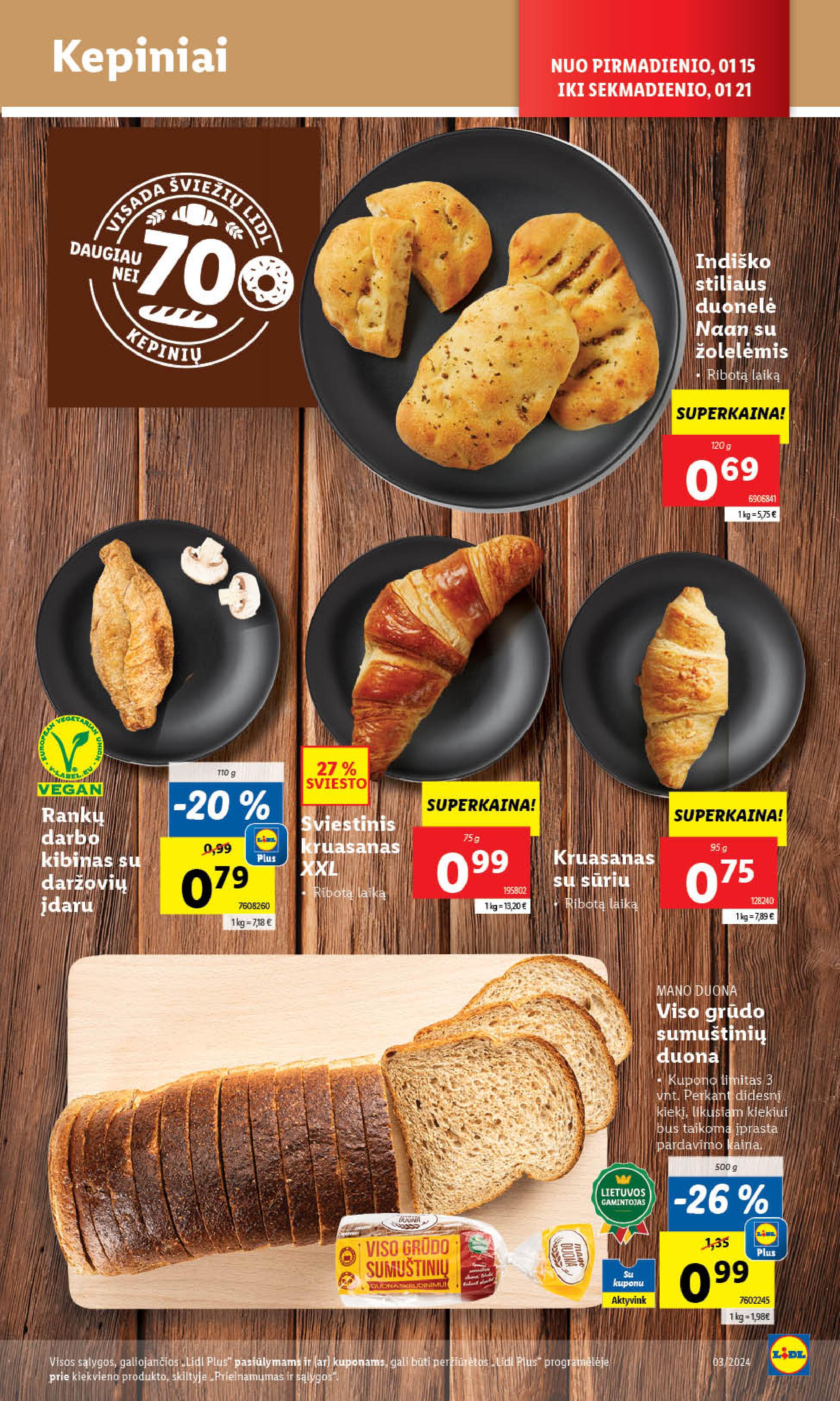 Naujausias LIDL kaininis katalogas 2024.01.15 - 2024.01.21