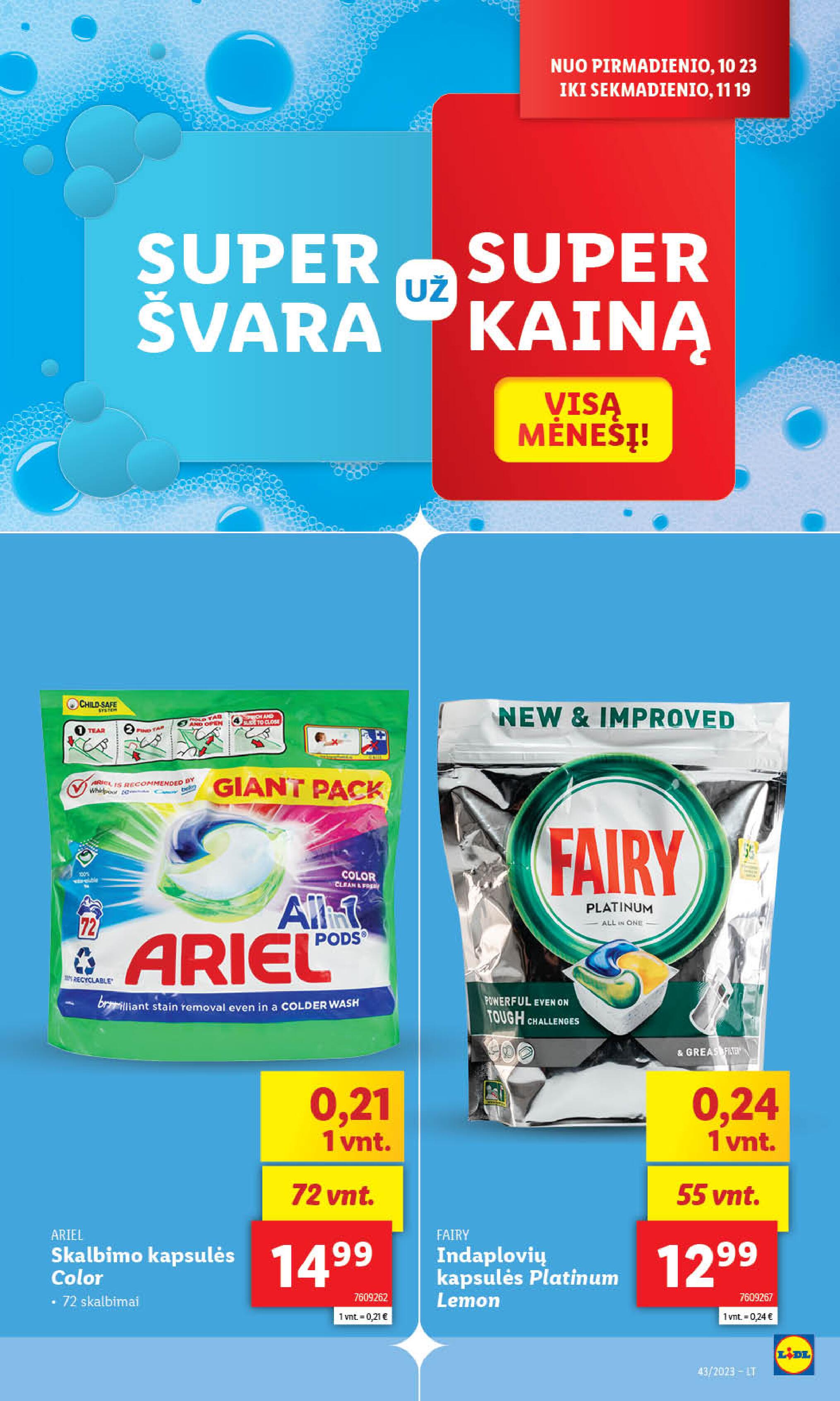 Naujausias LIDL kaininis katalogas 2023.10.23 - 2023.10.29