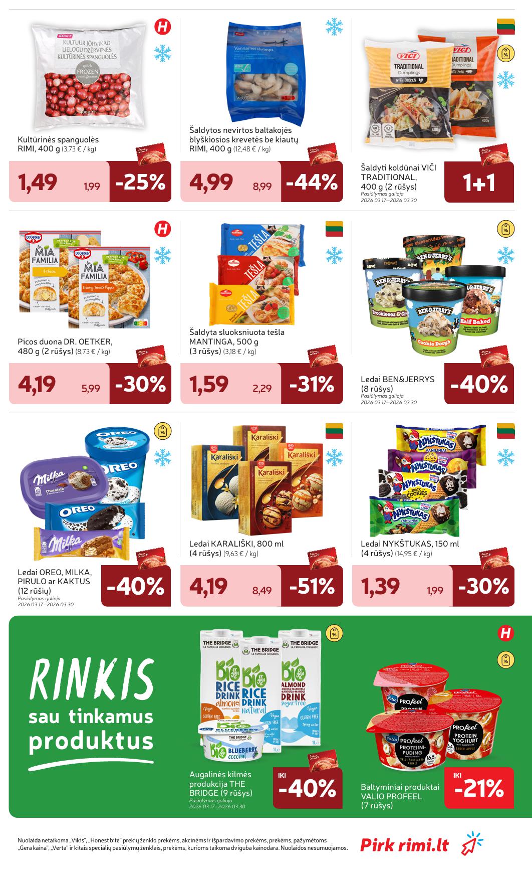 Naujausias RIMI kaininis katalogas 2026.03.24 - 2026.03.30