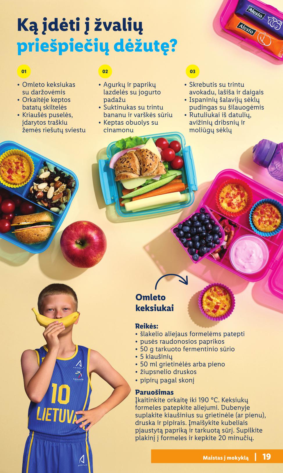 LIDL mokyklinių prekių katalogas "Atgal į mokyklą"