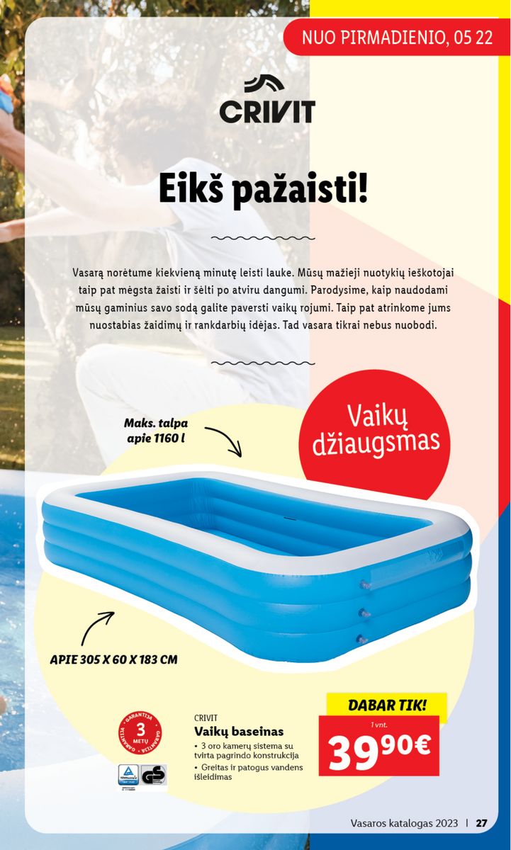 LIDL Vasaros katalogas 2023