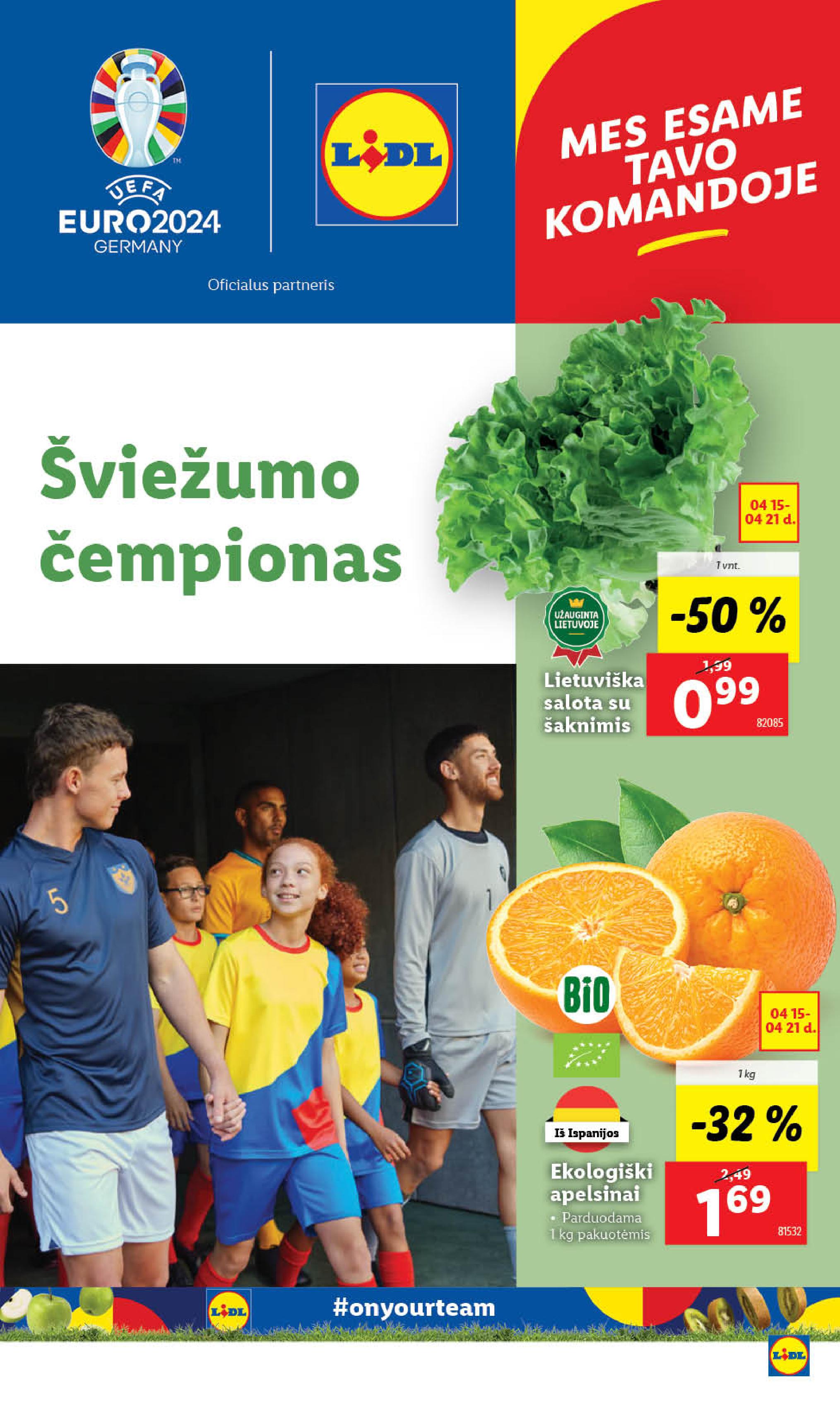 Naujausias LIDL kaininis katalogas 2024.04.15 - 2024.04.21