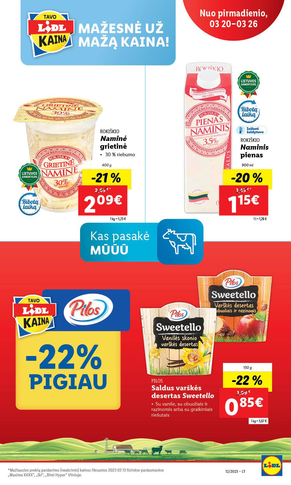 Naujausias LIDL kaininis katalogas 2023.03.20 - 2023.03.26