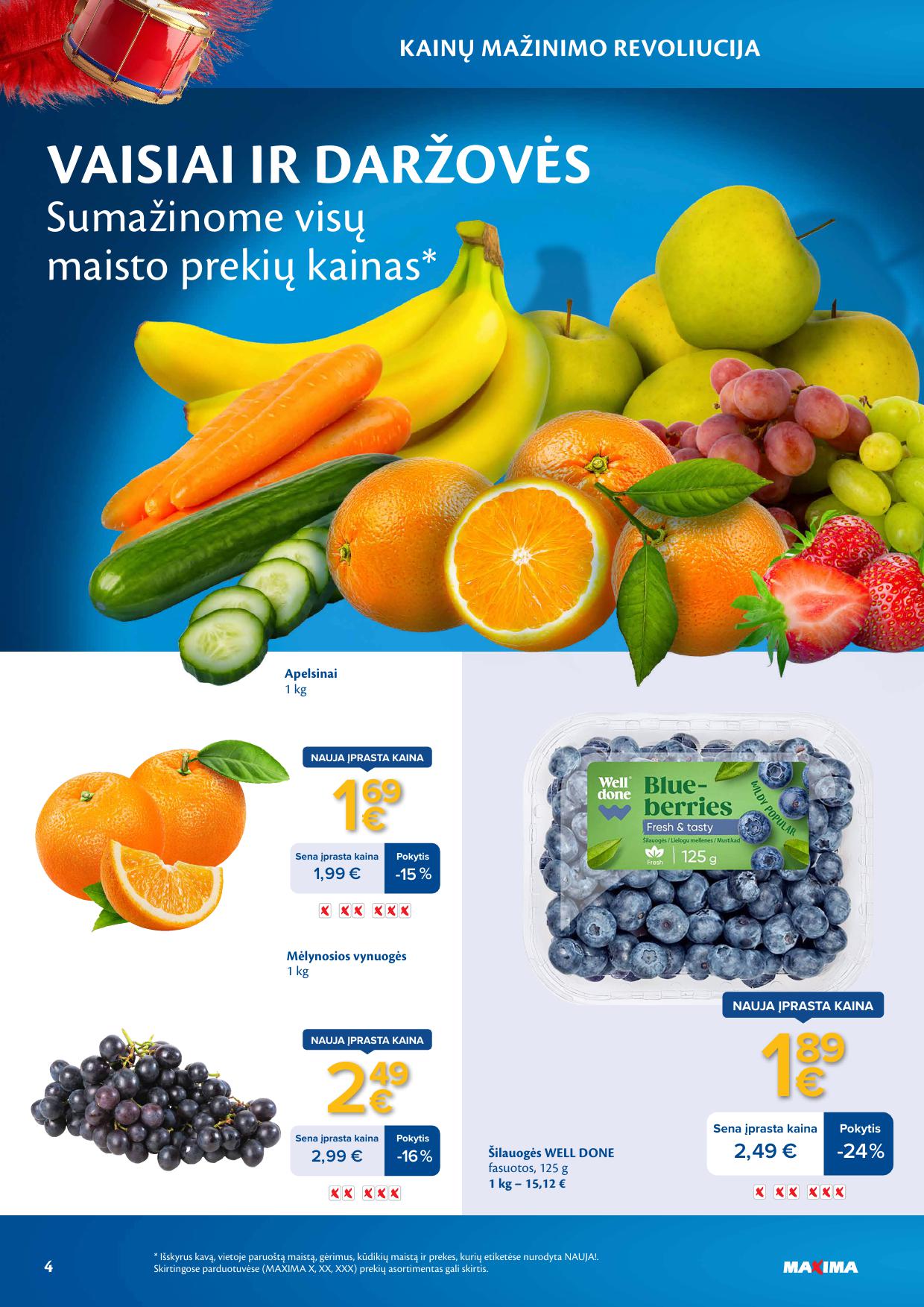 MAXIMA nuolaidų leidinys "Kainų mažinimo revoliucija" 2026.03.03 - 2026.03.09