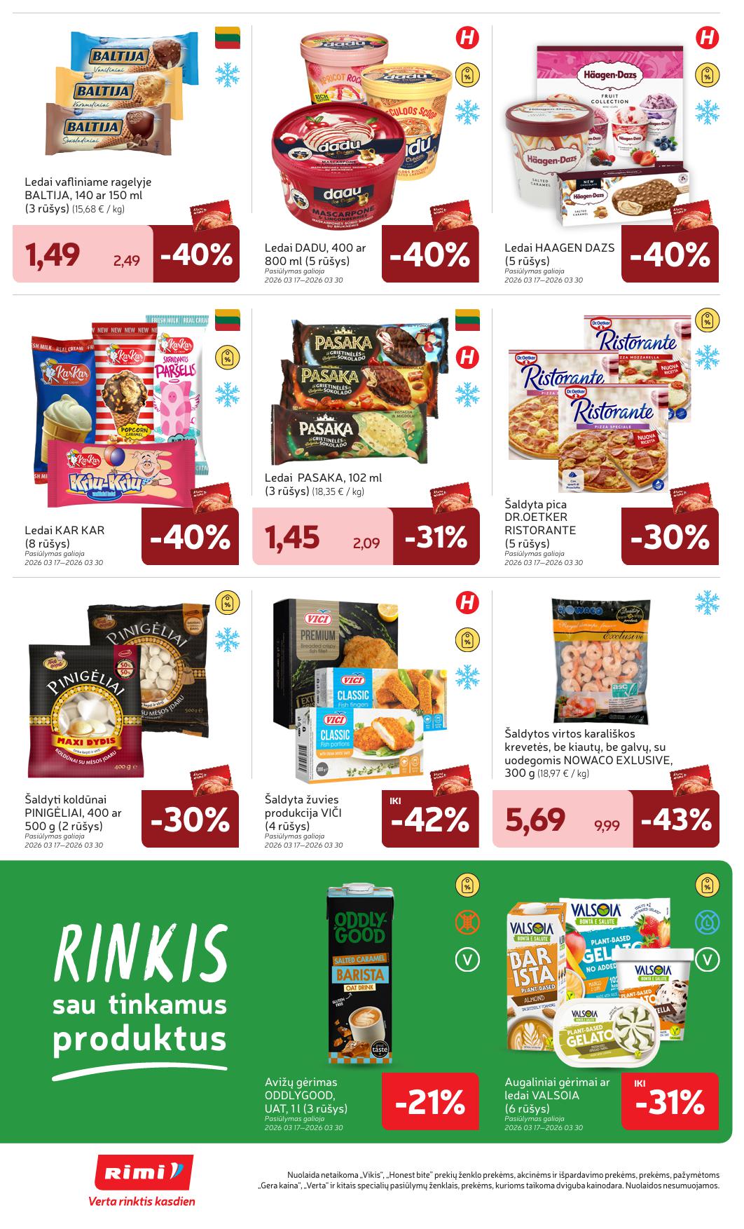 Naujausias RIMI kaininis katalogas 2026.03.17 - 2026.03.23