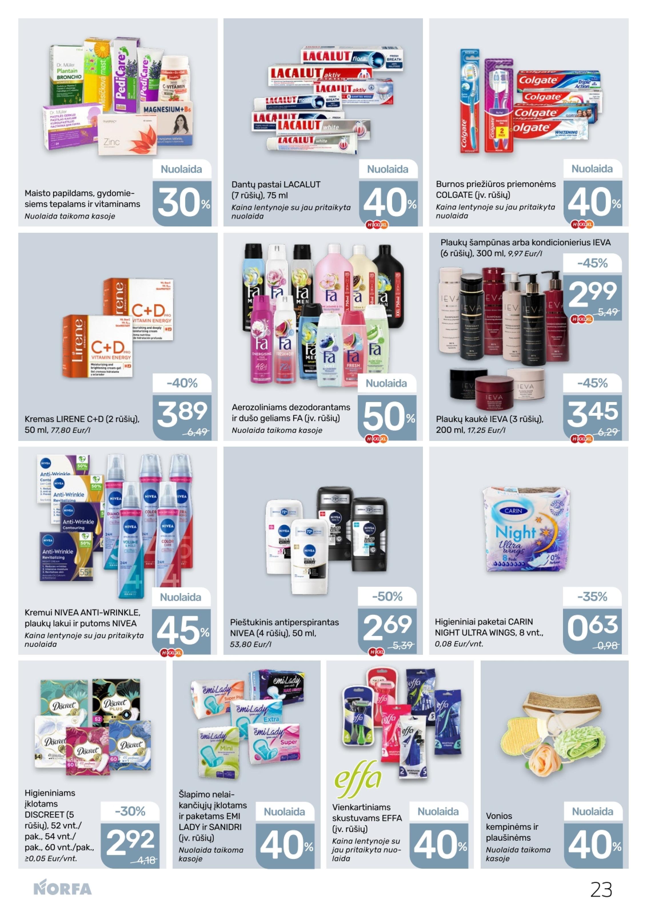 Naujausias NORFA kaininis katalogas 2026.02.19 - 2026.03.04