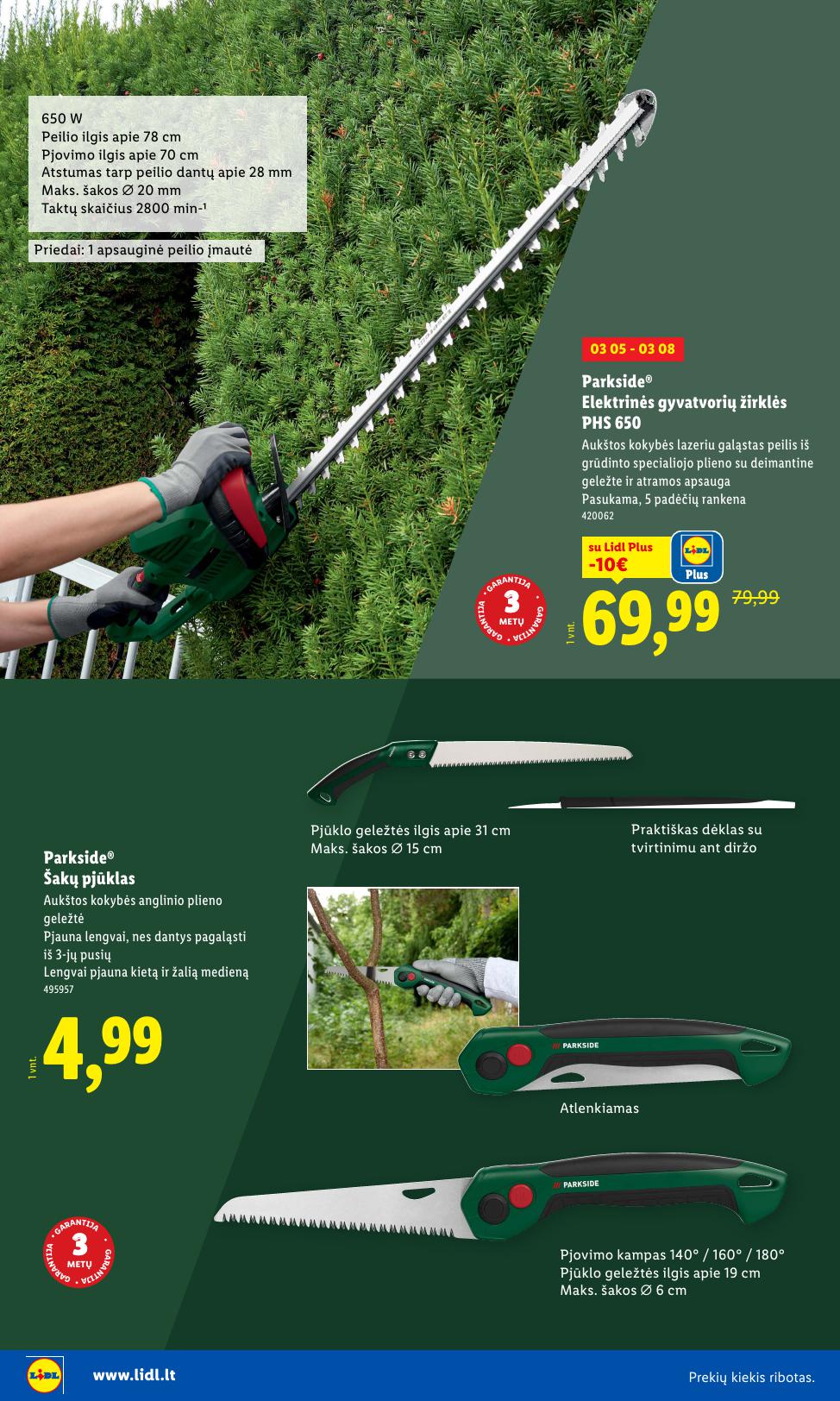 LIDL katalogas "Sodui valio !" galioja nuo 2026.02.16