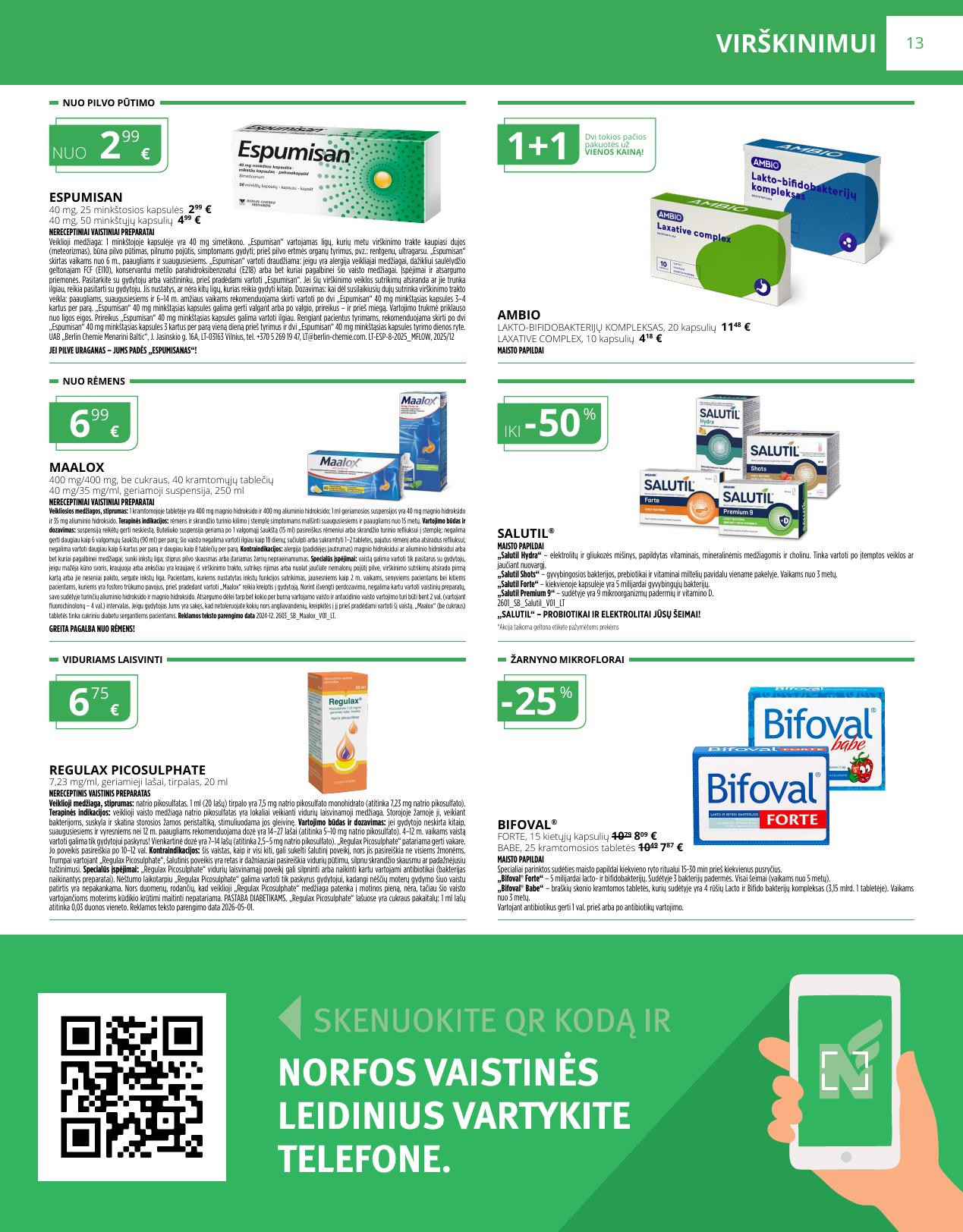 Naujas NORFOS vaistinės leidinys nuo 2026.07.01 - 2026.07.31