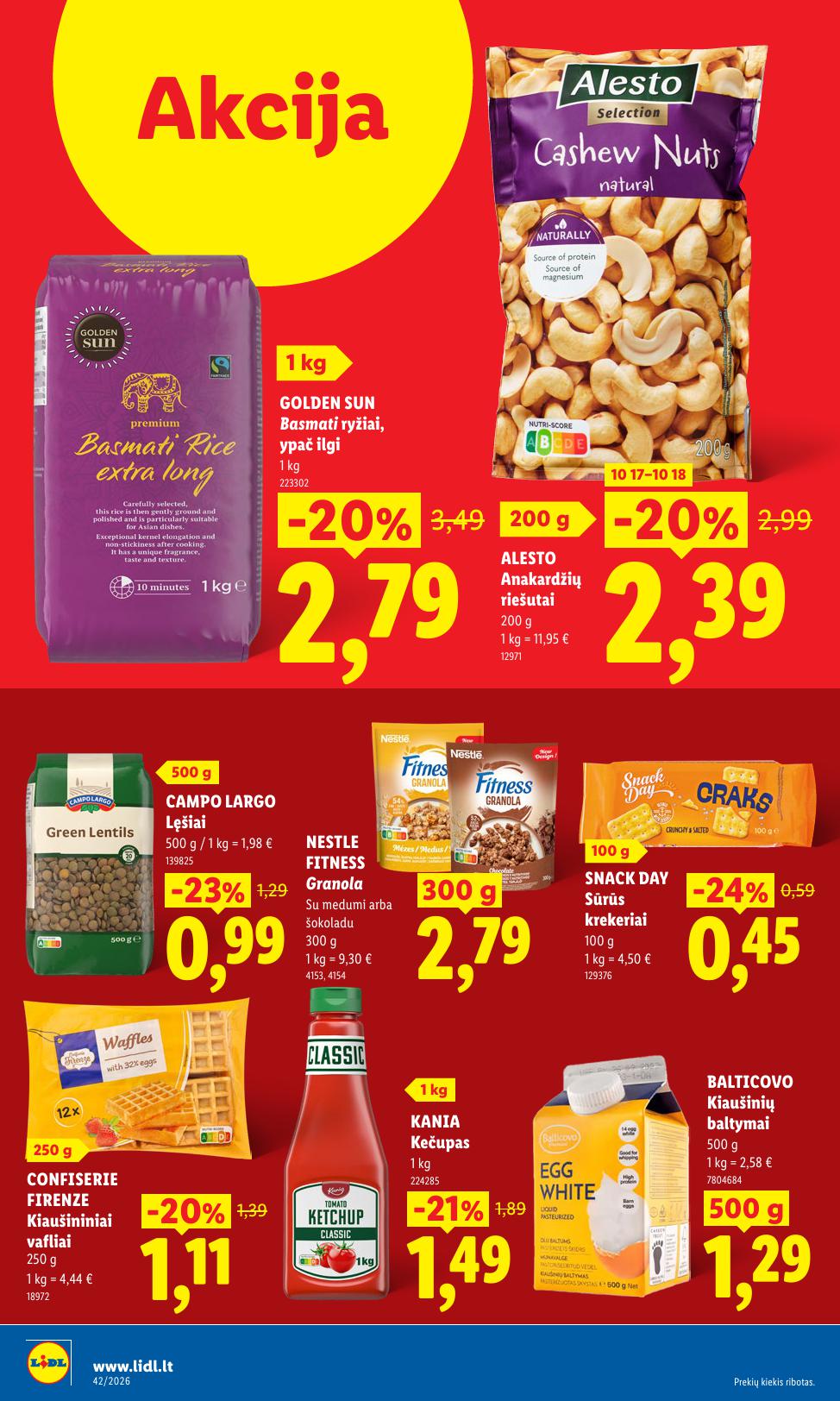 Naujausias LIDL kaininis katalogas 2026.10.12 - 2026.10.18