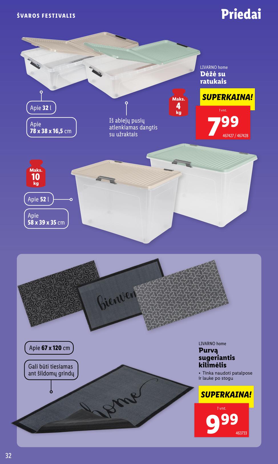 LIDL katalogas "Švaros festivalis" galioja nuo kovo 3