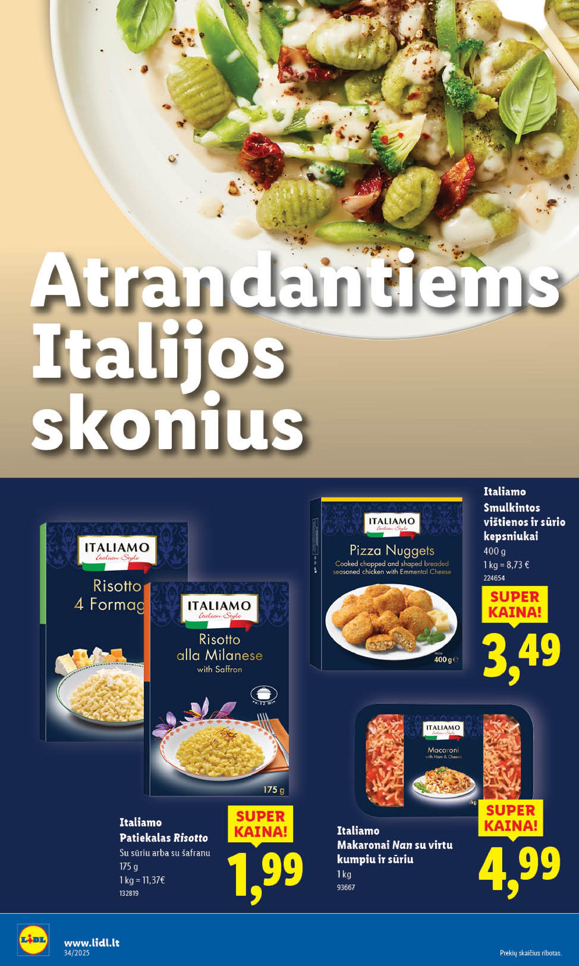 Naujausias LIDL kaininis katalogas 2025.08.18 - 2025.08.24