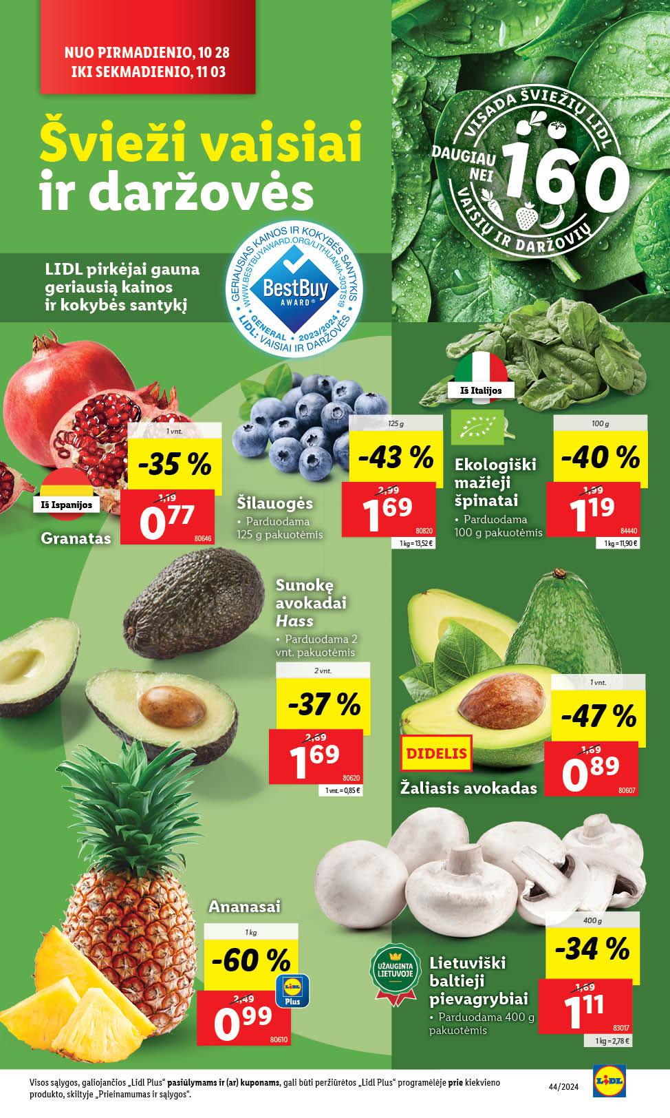 Naujausias LIDL kaininis katalogas 2024.10.28 - 2024.11.03