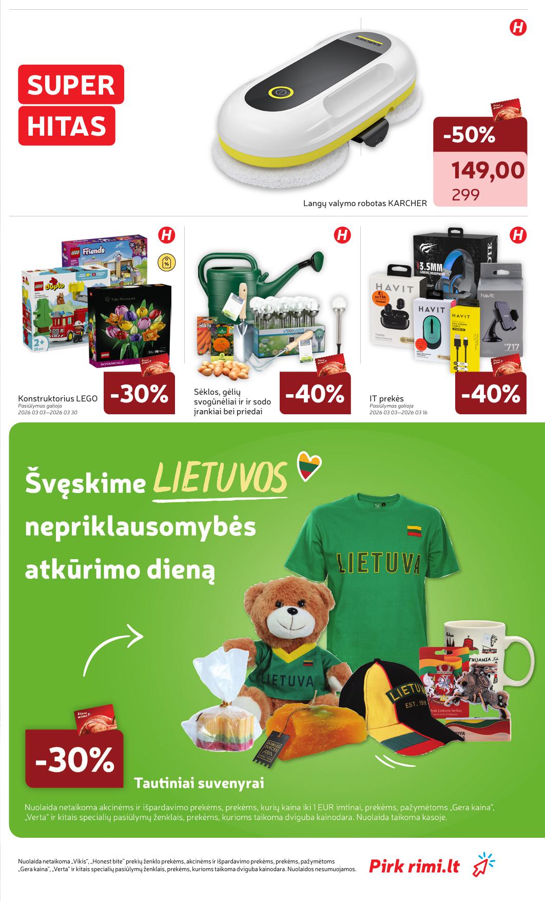 Naujausias RIMI kaininis katalogas 2026.03.10 - 2026.03.16