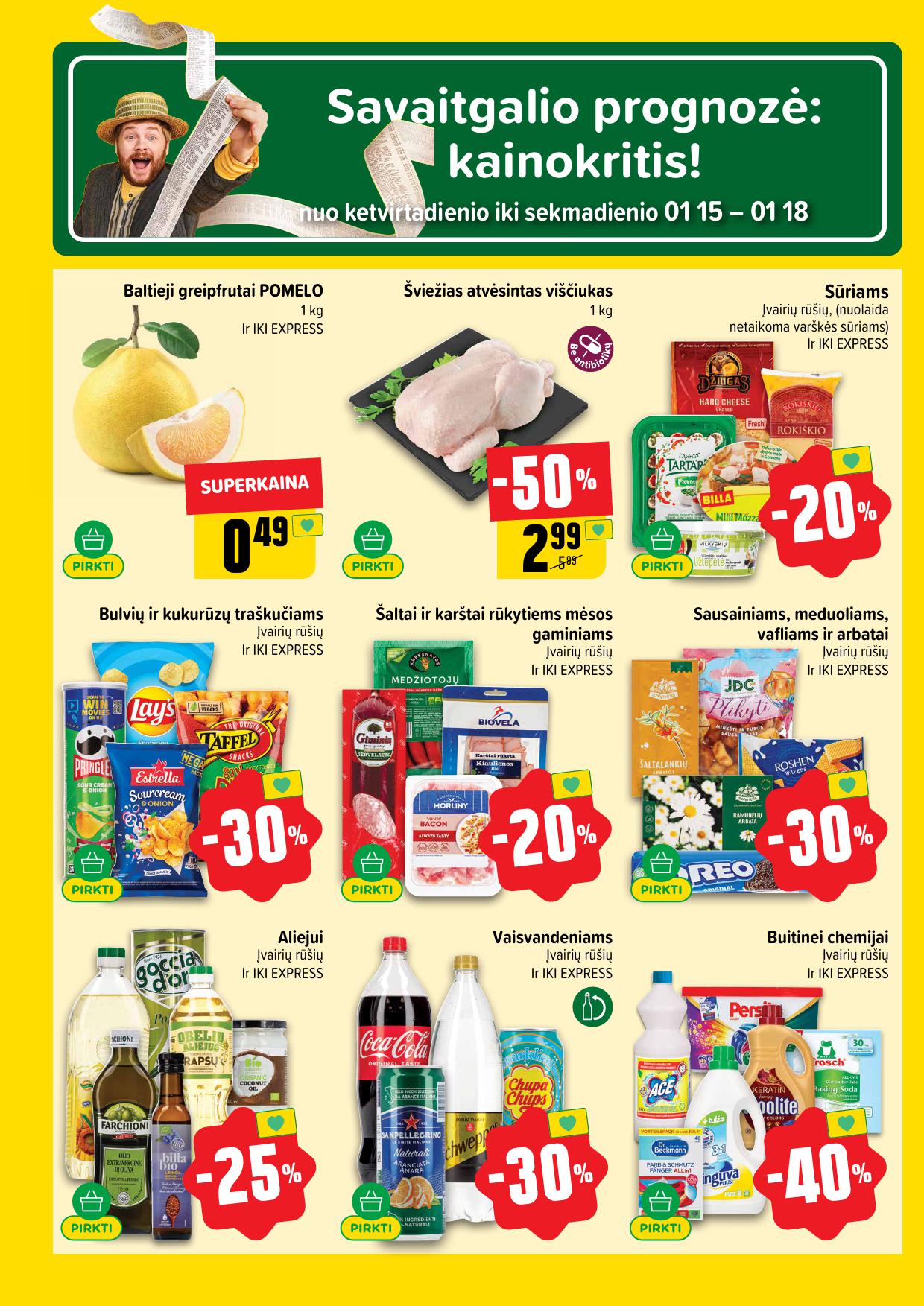 Naujausias IKI kaininis katalogas 2026.01.12 - 2026.01.18