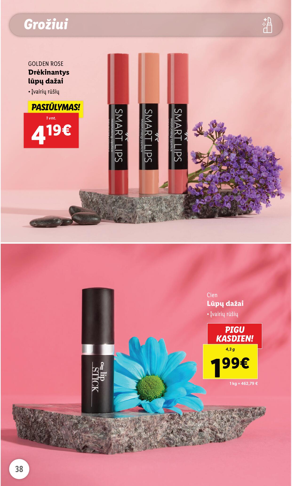 LIDL prekių katalogas "Grožio festivalis" galioja nuo 2023.05.01
