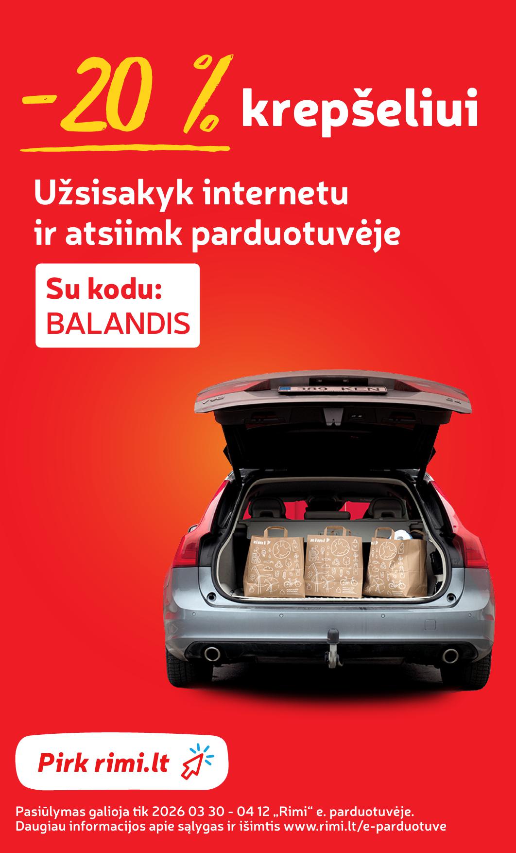 Naujausias RIMI kaininis katalogas 2026.04.07 - 2026.04.13