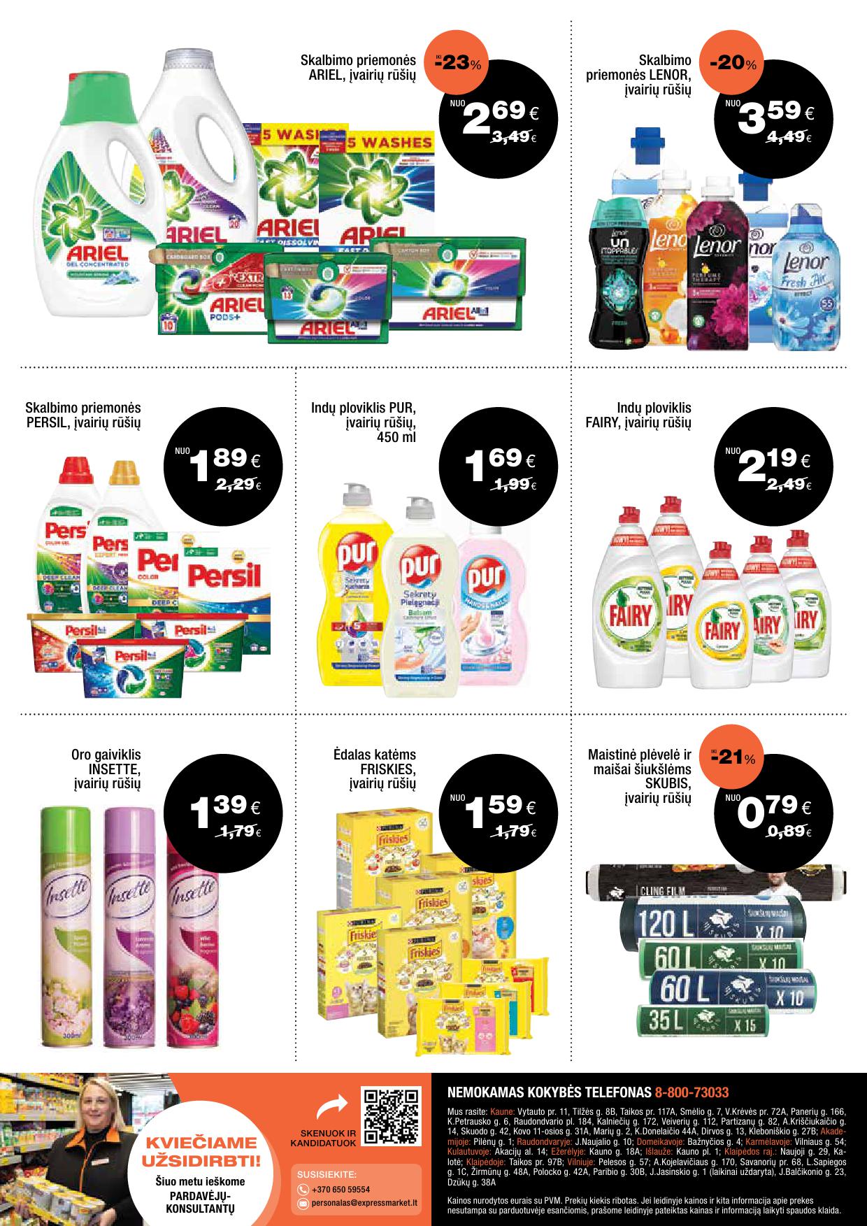 EXPRESS MARKET akcijų ir nuolaidų leidinys nuo 2025.04.22 iki 2025.05.10