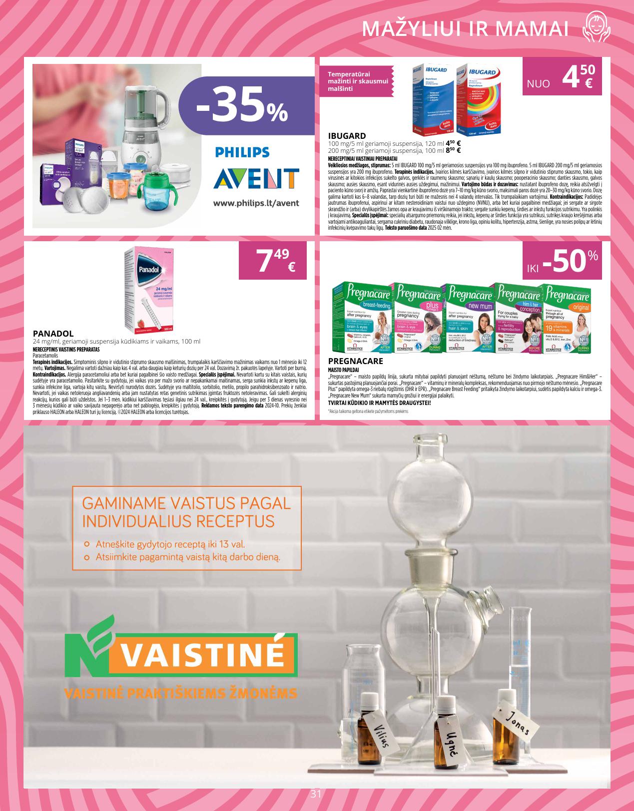 NORFOS vaistinės akcijų ir nuolaidų leidinys 2026.03.01 - 2026.03.31