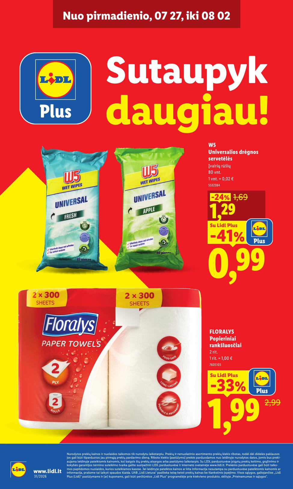 Naujausias LIDL kaininis katalogas 2026.07.27 - 2026.08.02